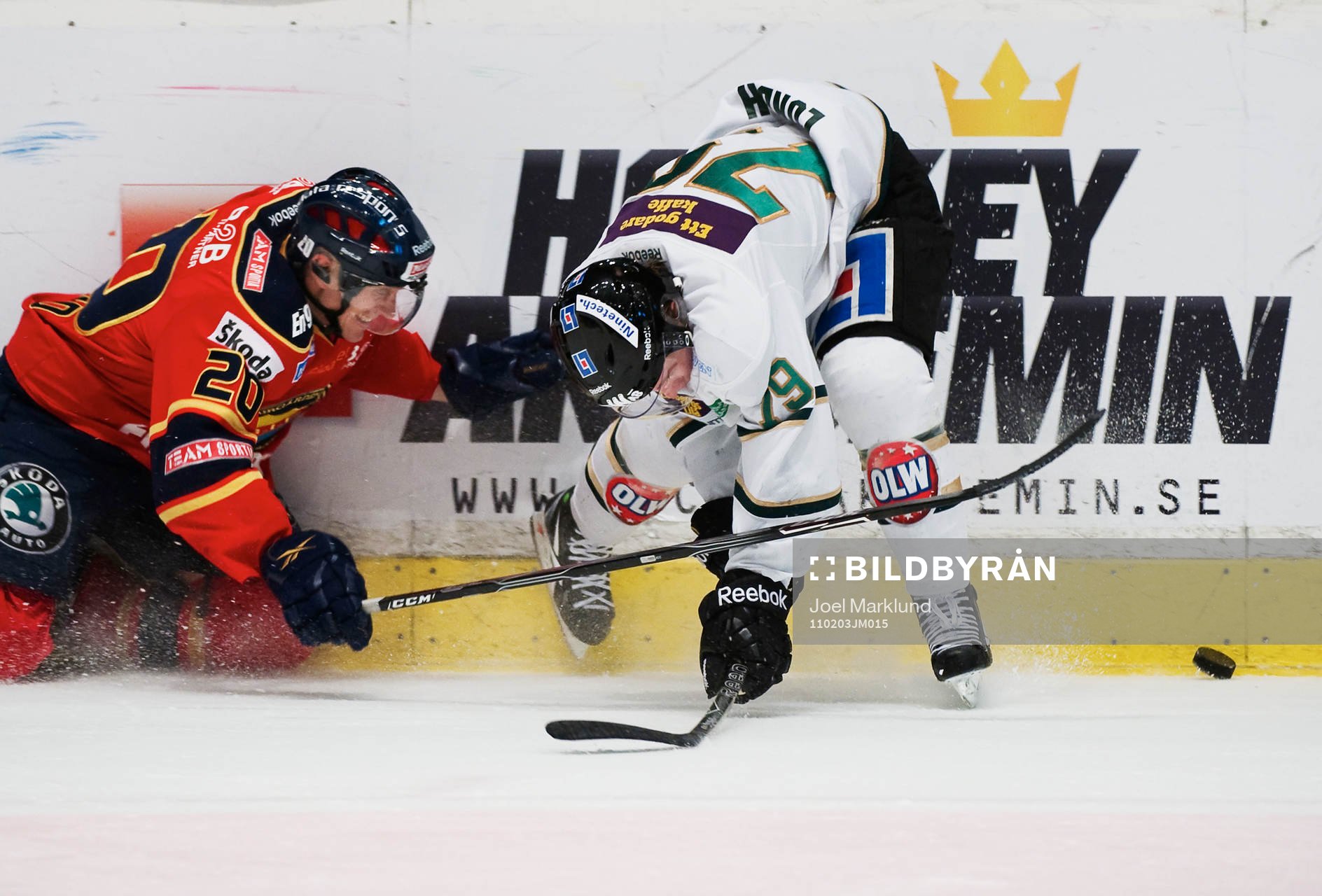 Christian Eklund, Djurgården, och Patrik Lund, Färjestad