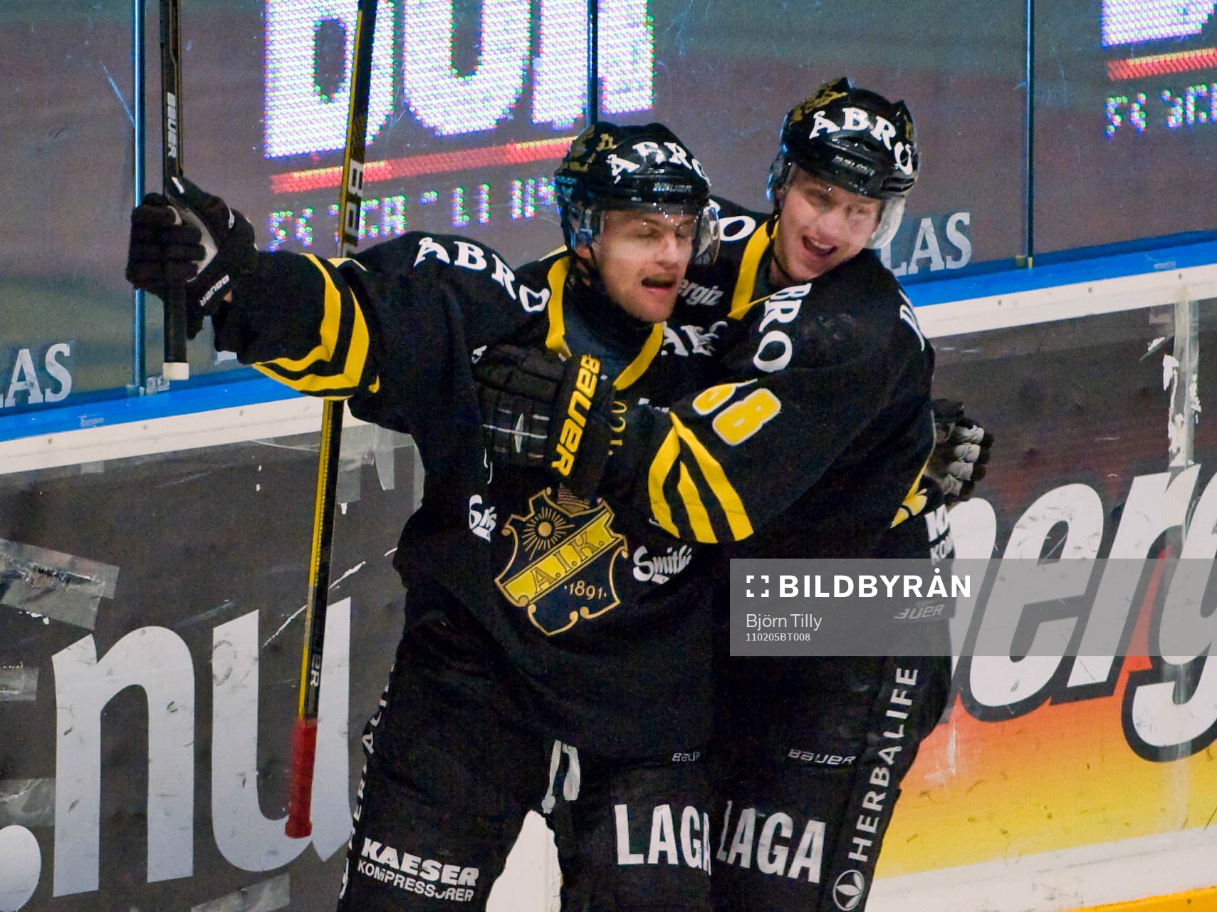 Oscar Steen och Victor Ahlström, glädje, jubel