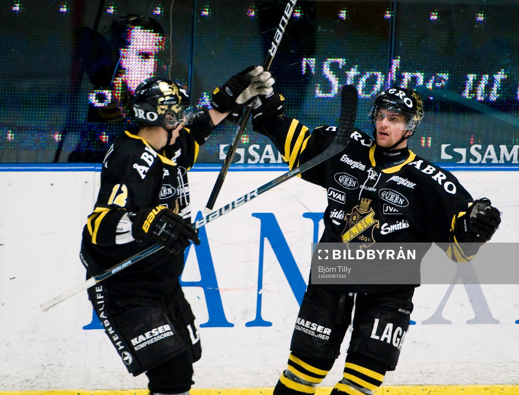 Patrik Nemeth och Oscar Steen, glädje, jubel