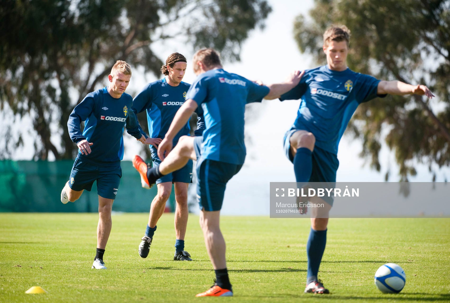 Michael Almebäck, Jonas Olsson, Markus Rosenberg och