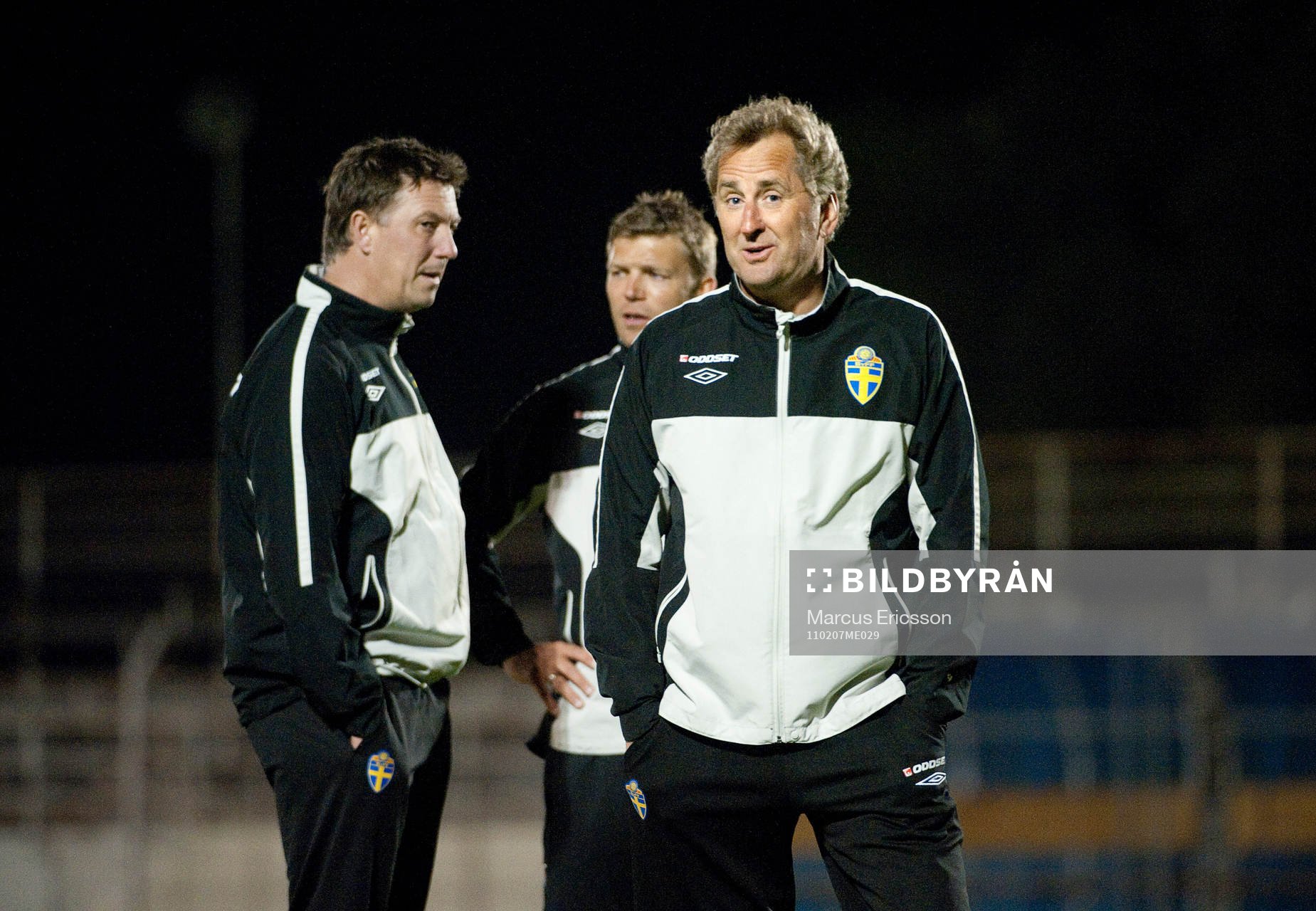 Kjell Jonevret, Marcus Allbäck och Erik Hamrén