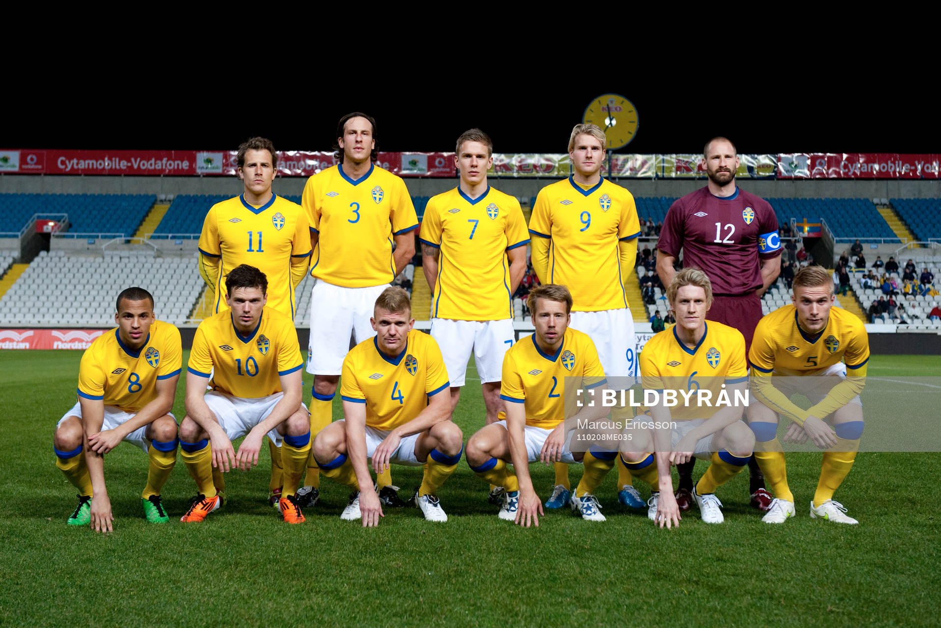 Bakre raden  fr.v. Tobias Hysén, Jonas Olsson, Pontus
