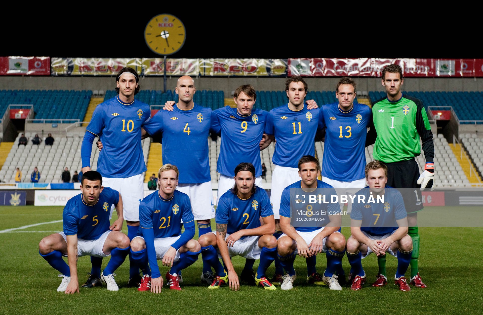Bak fr.v. Zlatan Ibrahimovic, Daniel Majstorovic, Kim