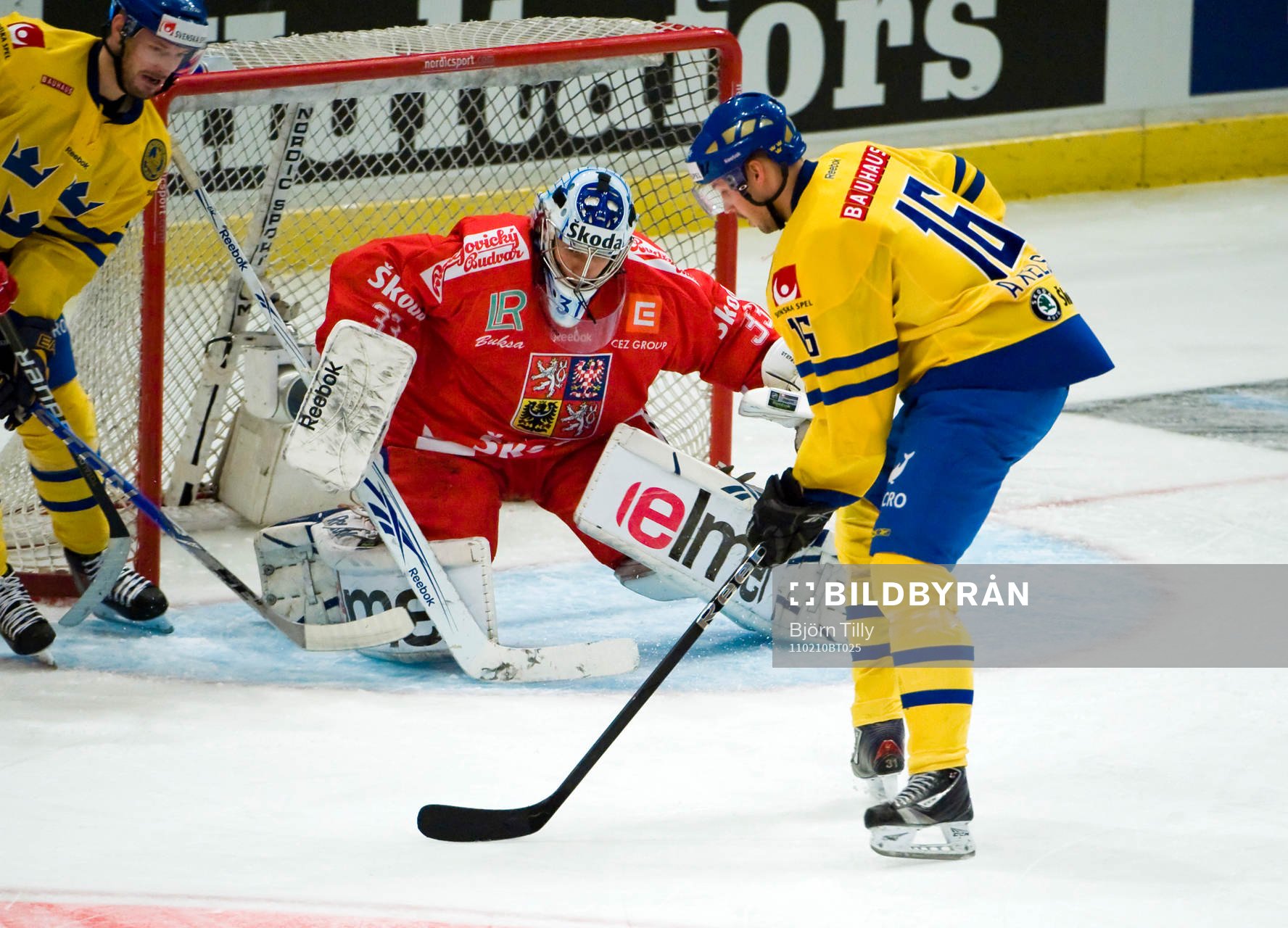 Jakub Stepanek, målvakt, Tjeckien och Dick Axelsson,