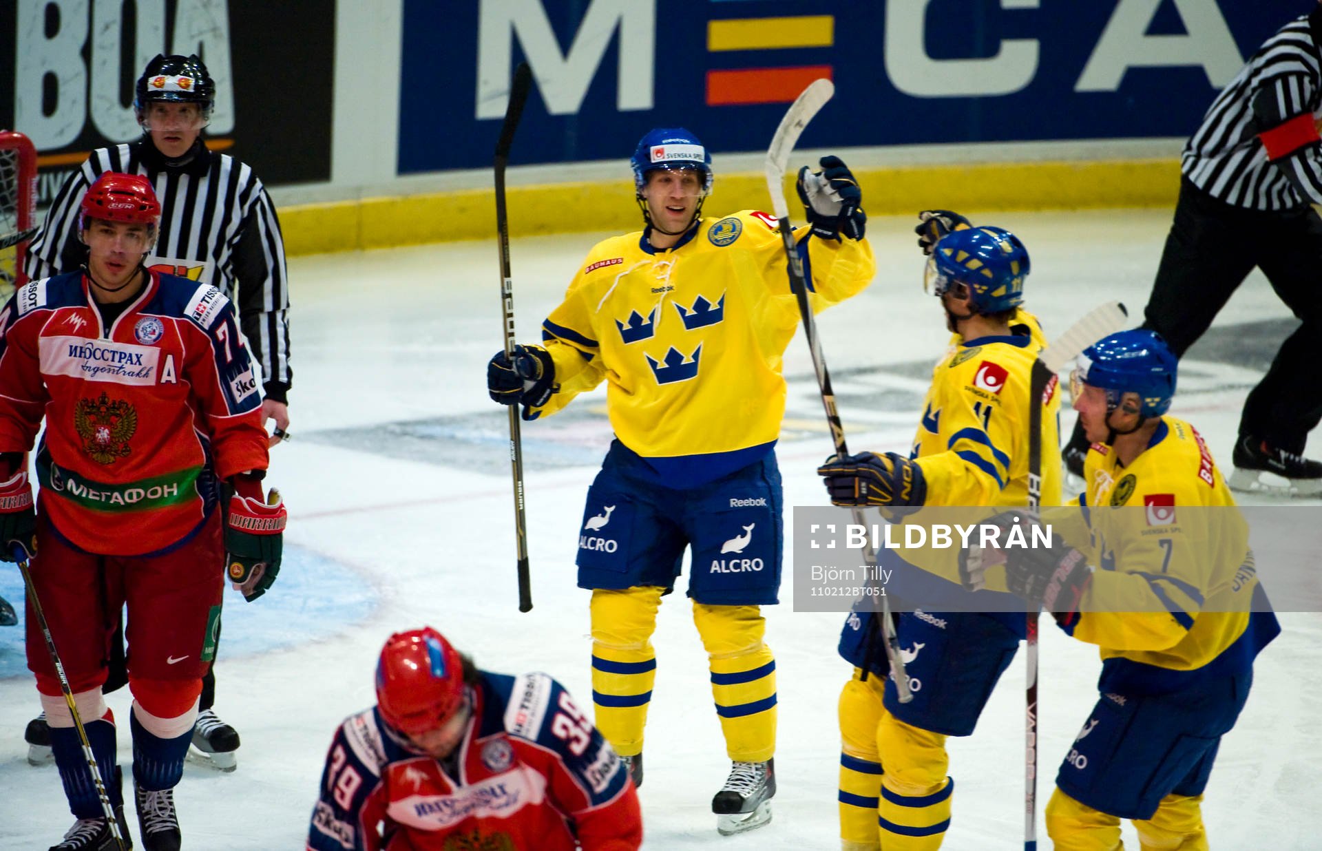Martin Thörnberg, Sverige, jubel