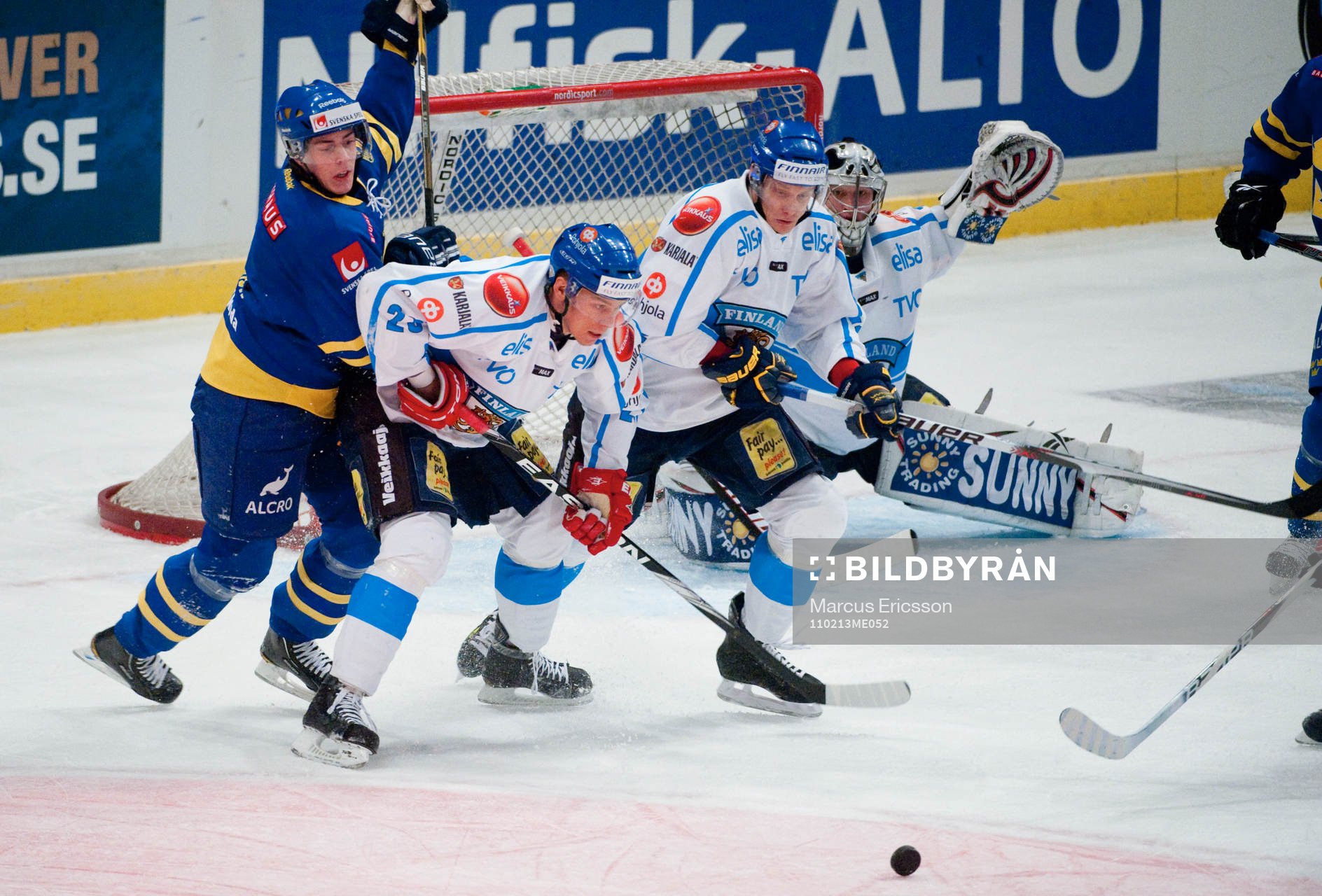 Riku Hahl, Finland håller undan Sebastian Erixon, Sverige