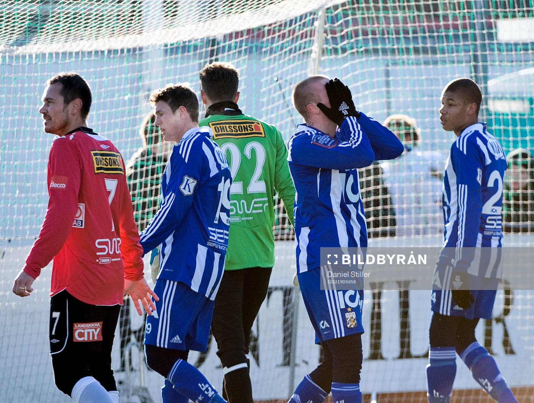 Alexander Faltsetas, IFK Göteborg, grämer sig över