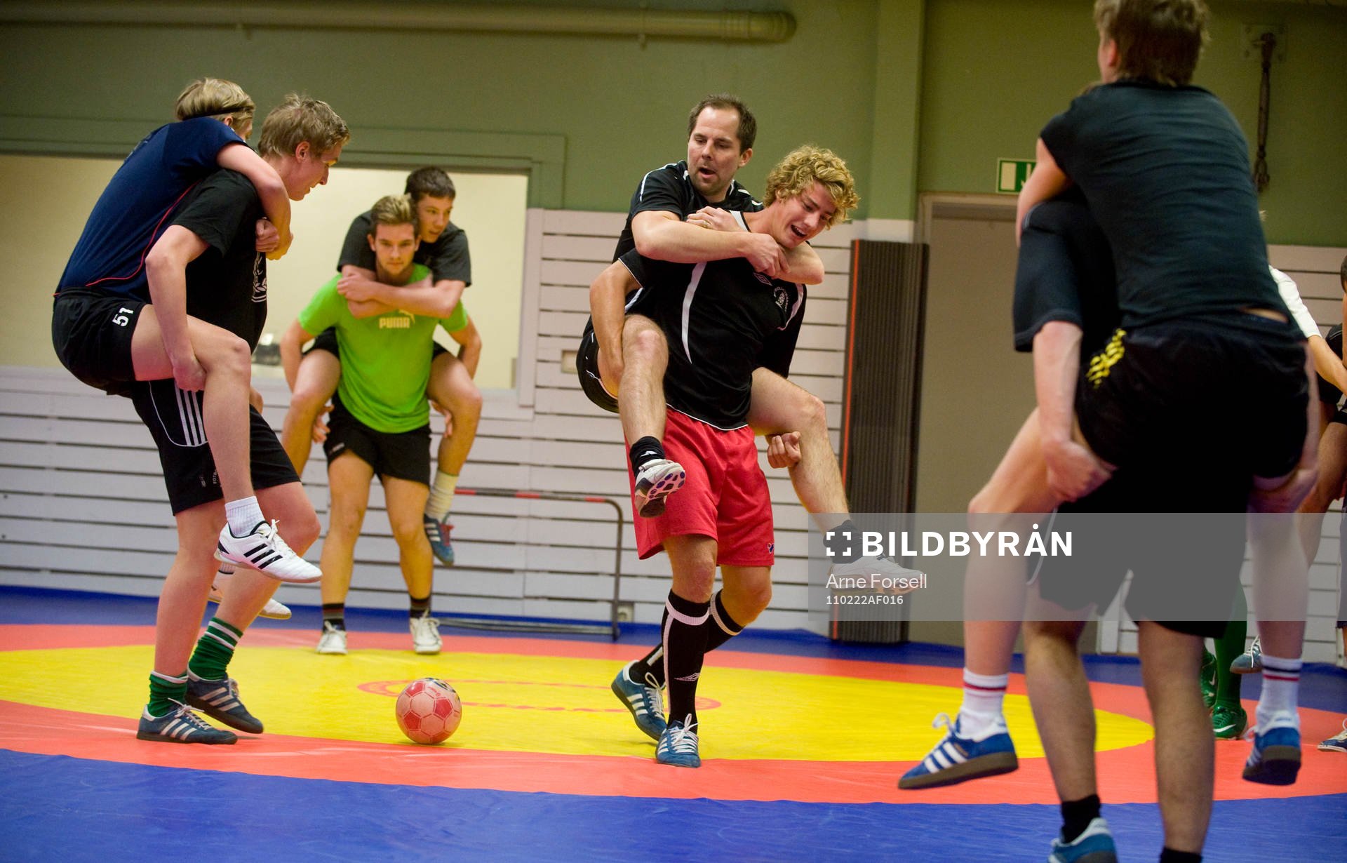 Fotboll, träning, ryttarfotboll