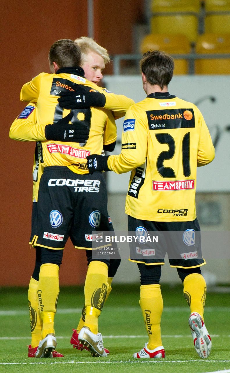 Joel Johansson, Johan Larsson, Calle Wede, jubel
