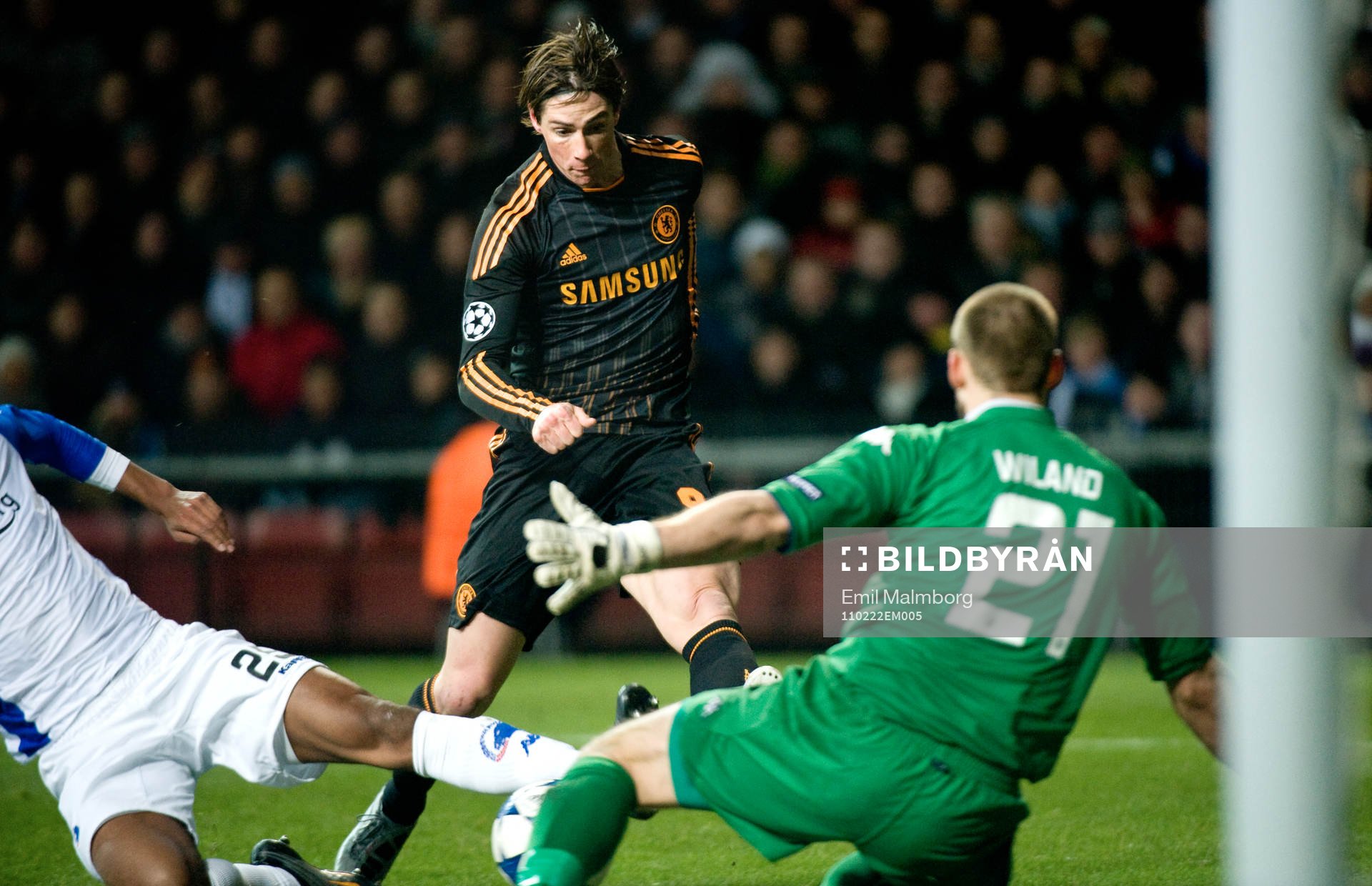 Fernando Torres, Chelsea mot Johan Wiland, Köpenhamn