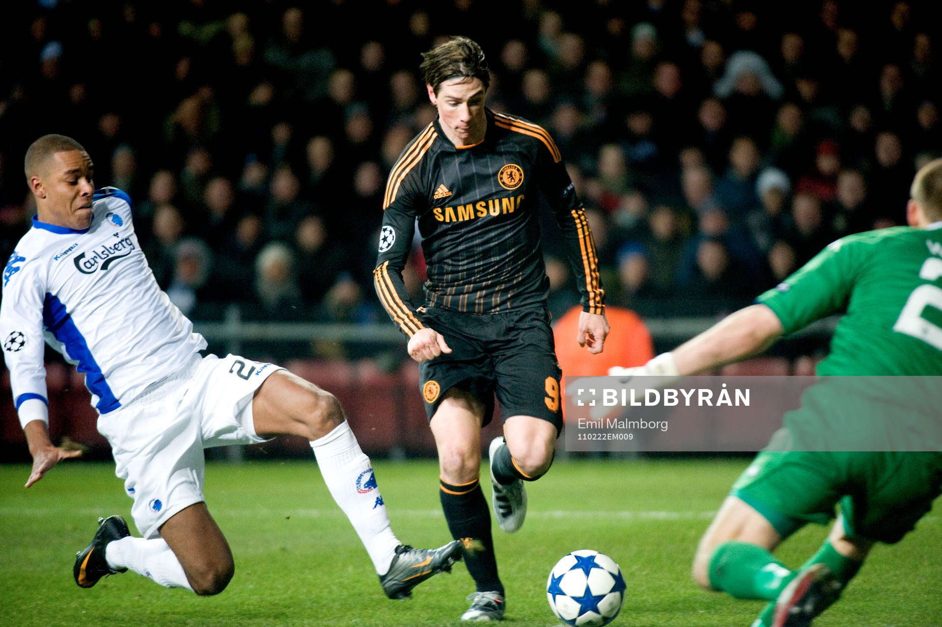 Fernando Torres, Chelsea mot Johan Wiland, Köpenhamn