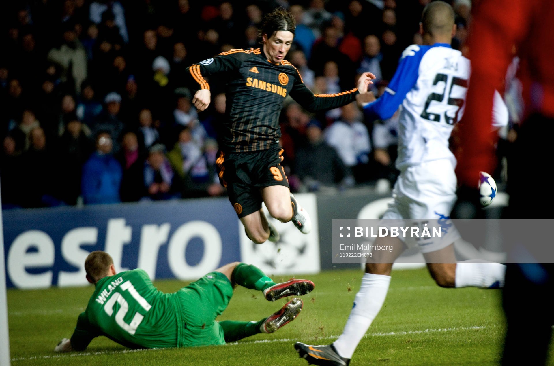 Fernando Torres, Chelsea och Johan Wiland, Köpenhamn