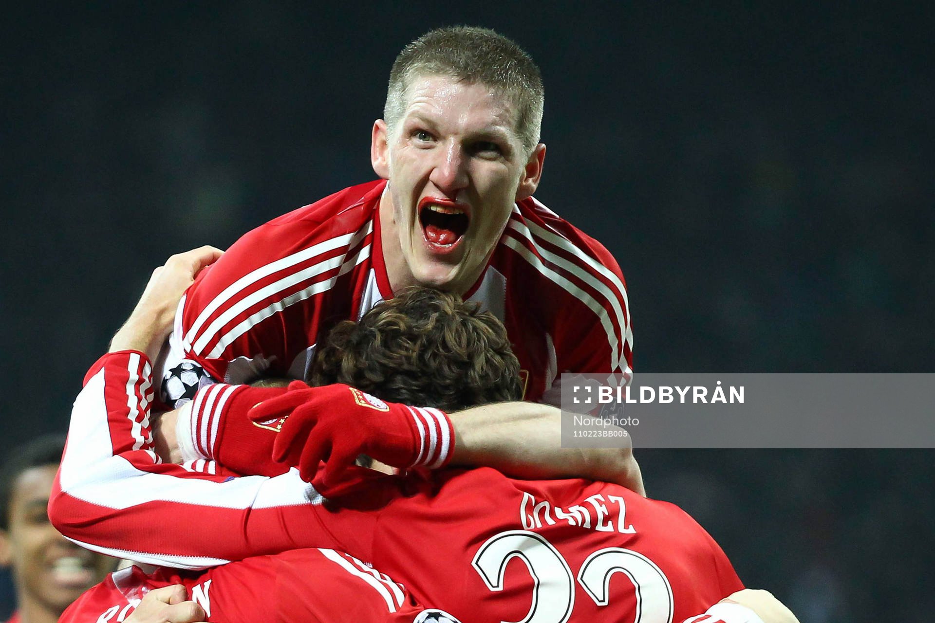 Bastian Schweinsteiger, Bayern München, glädje jubel
