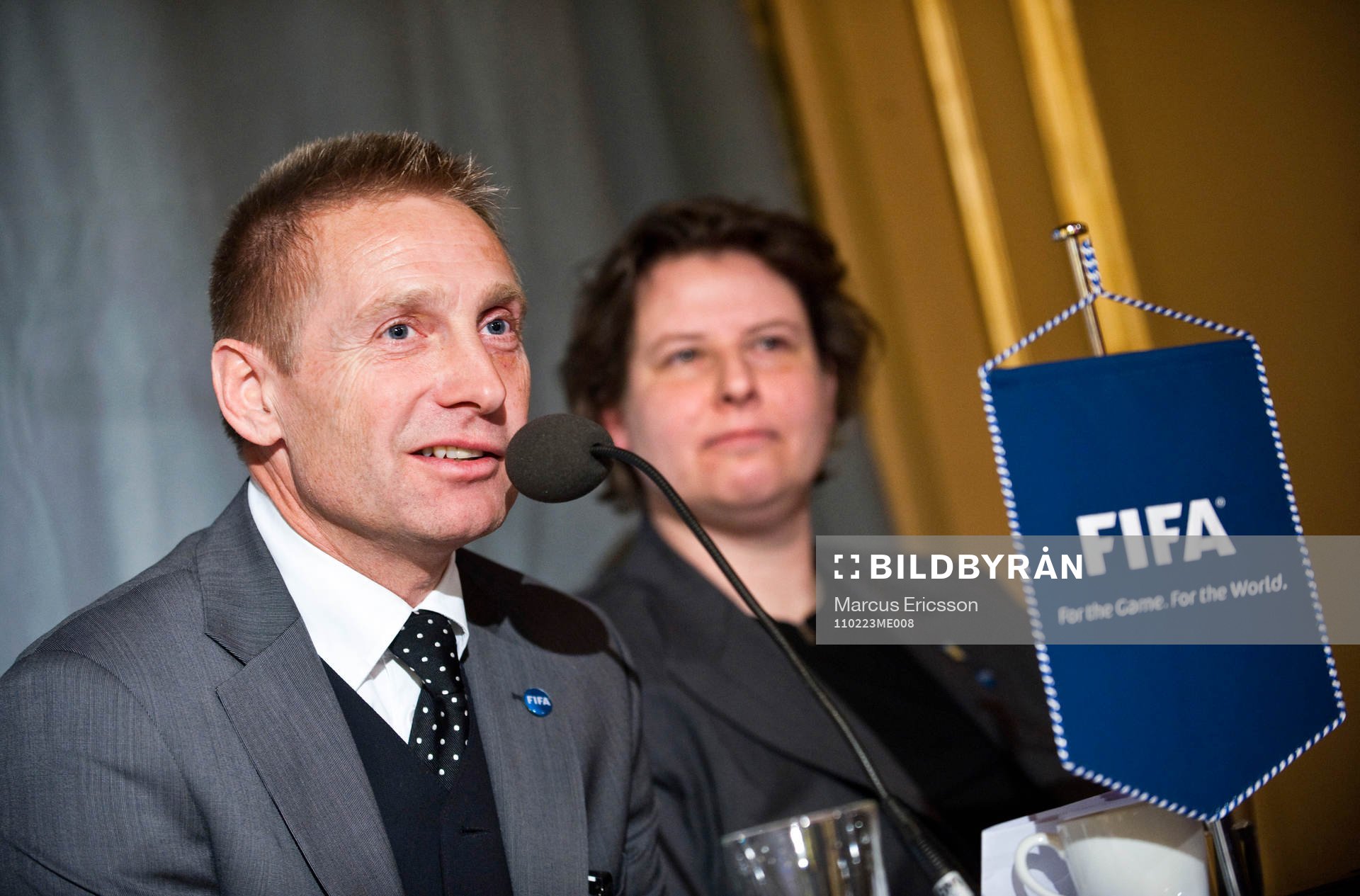  Fifa Official Countdown Event inför Dam Fotbolls VM i Tyskland. Thomas Dennerby, förbundskapten