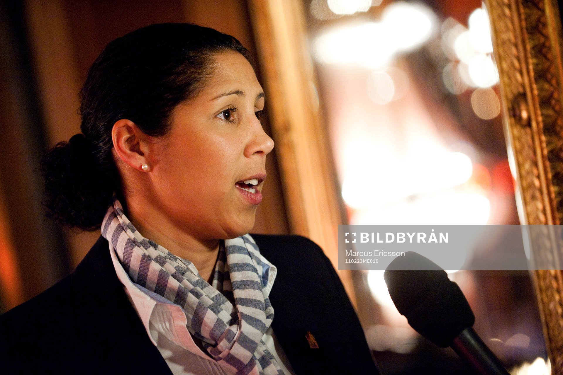  Fifa Official Countdown Event inför Dam Fotbolls VM i Tyskland. Steffi Jones, organisationschef
