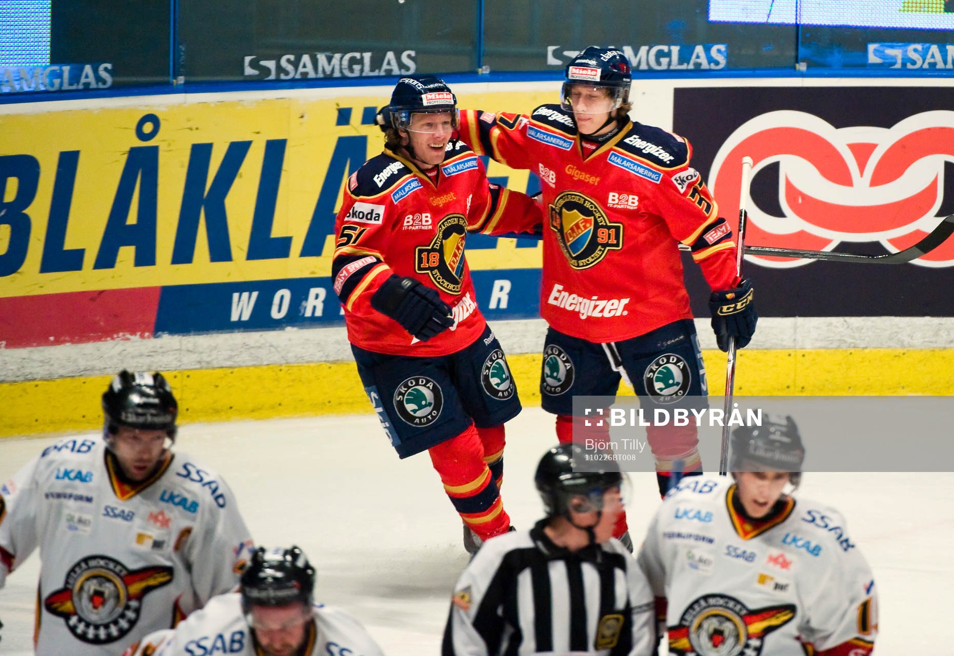 Mika Hannula och John Norman, Djurgården, jubel