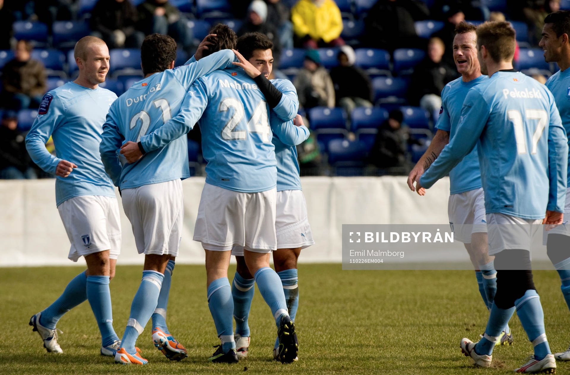 Jiloan Hamad, Malmö gör 1-0. Jubel
