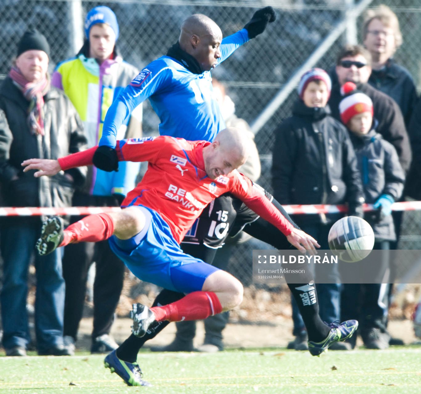 Christoffer Andersson, Helsingborg och Joe Sise, Halmstad
