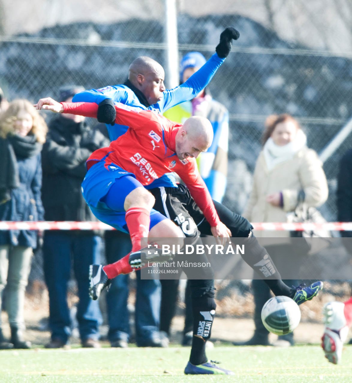 Christoffer Andersson, Helsingborg och Joe Sise, Halmstad