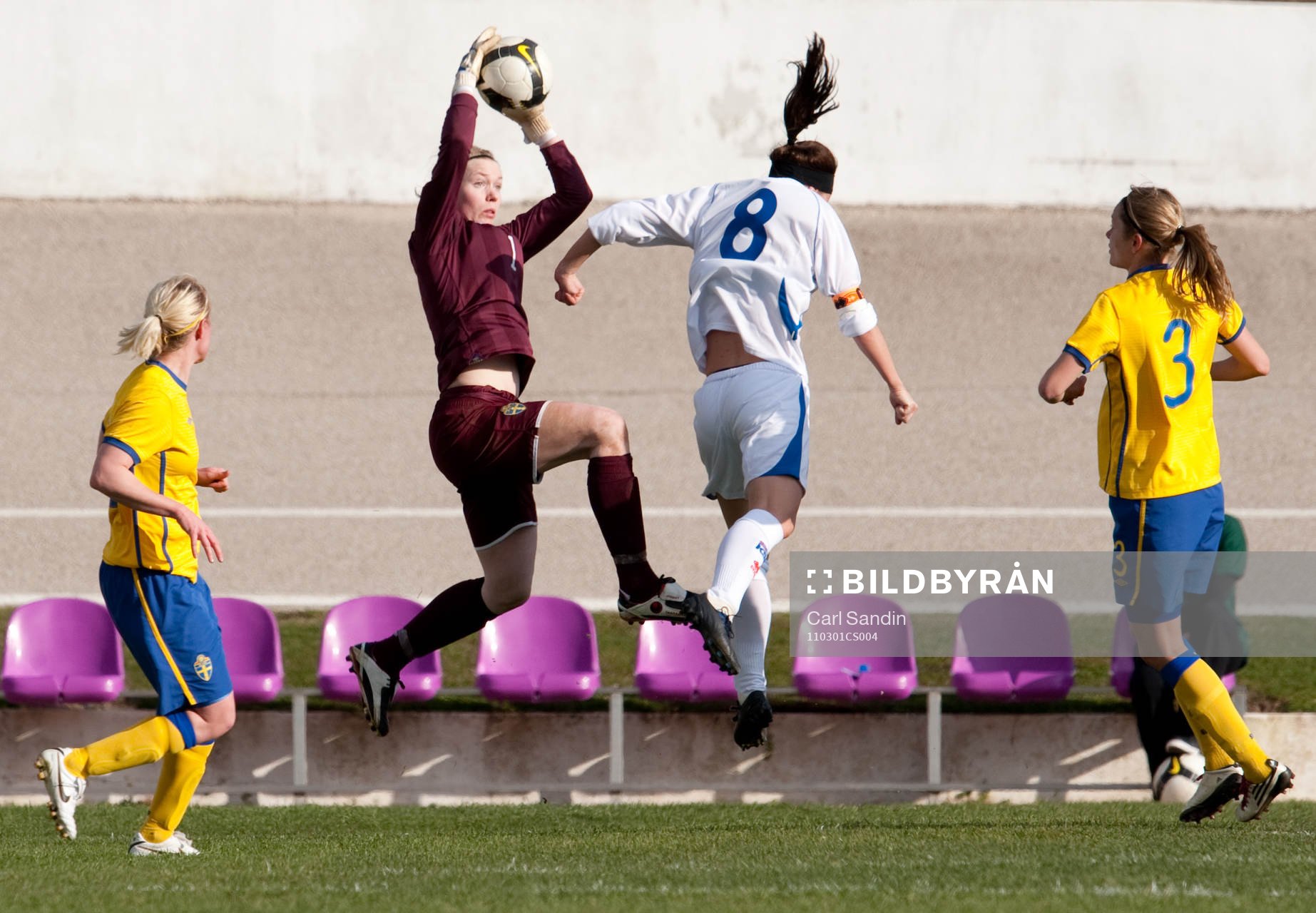 Hedvig Lindahl, målvakt, Sverige, Katrin Jonsdottir, Island