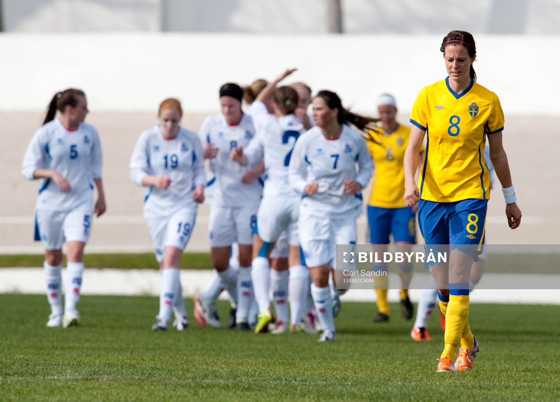 Island, jubel, Lotta Schelin, Sverige, depp