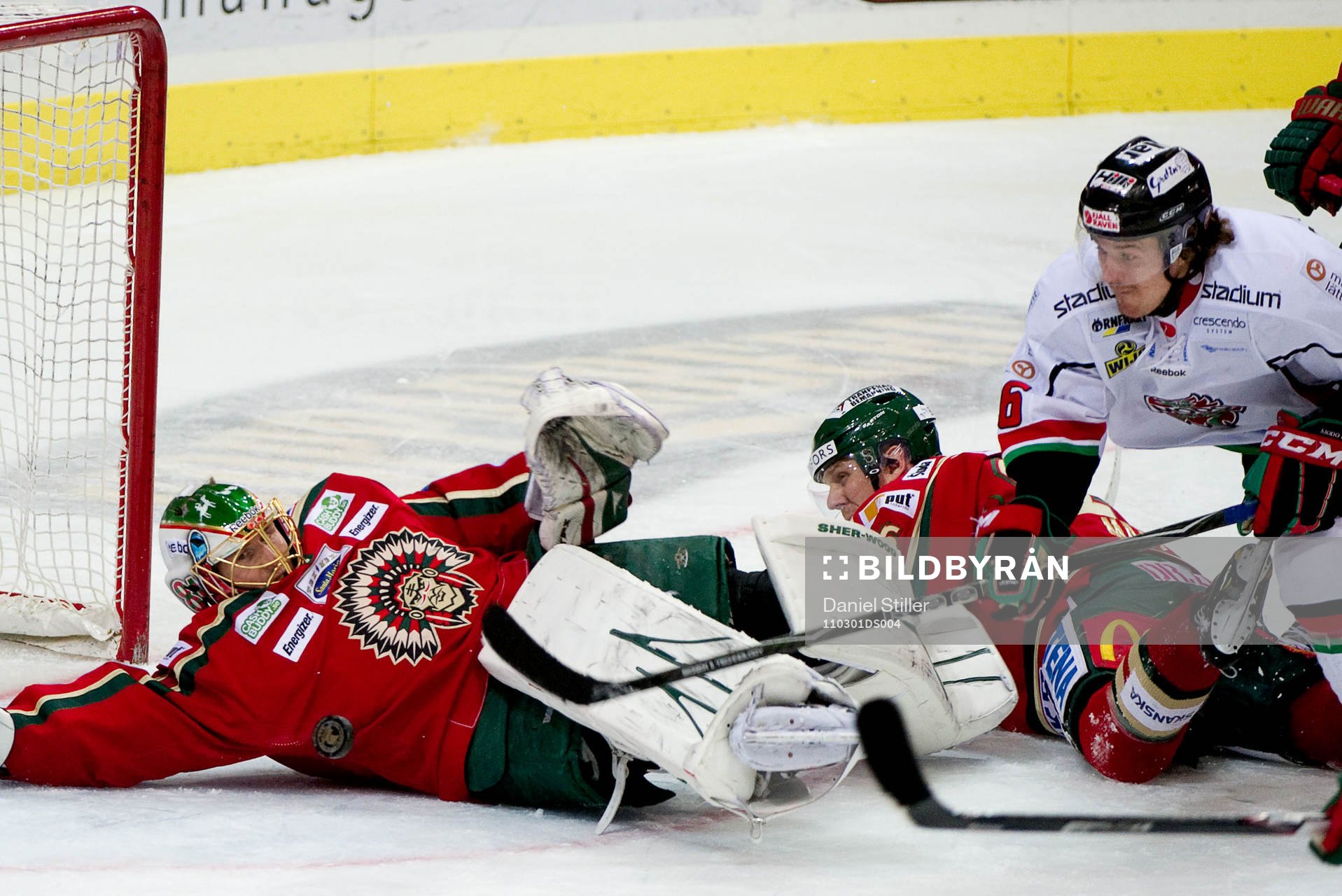 Joakim Lundström, målvakt Frölunda, Magnus Häggström,