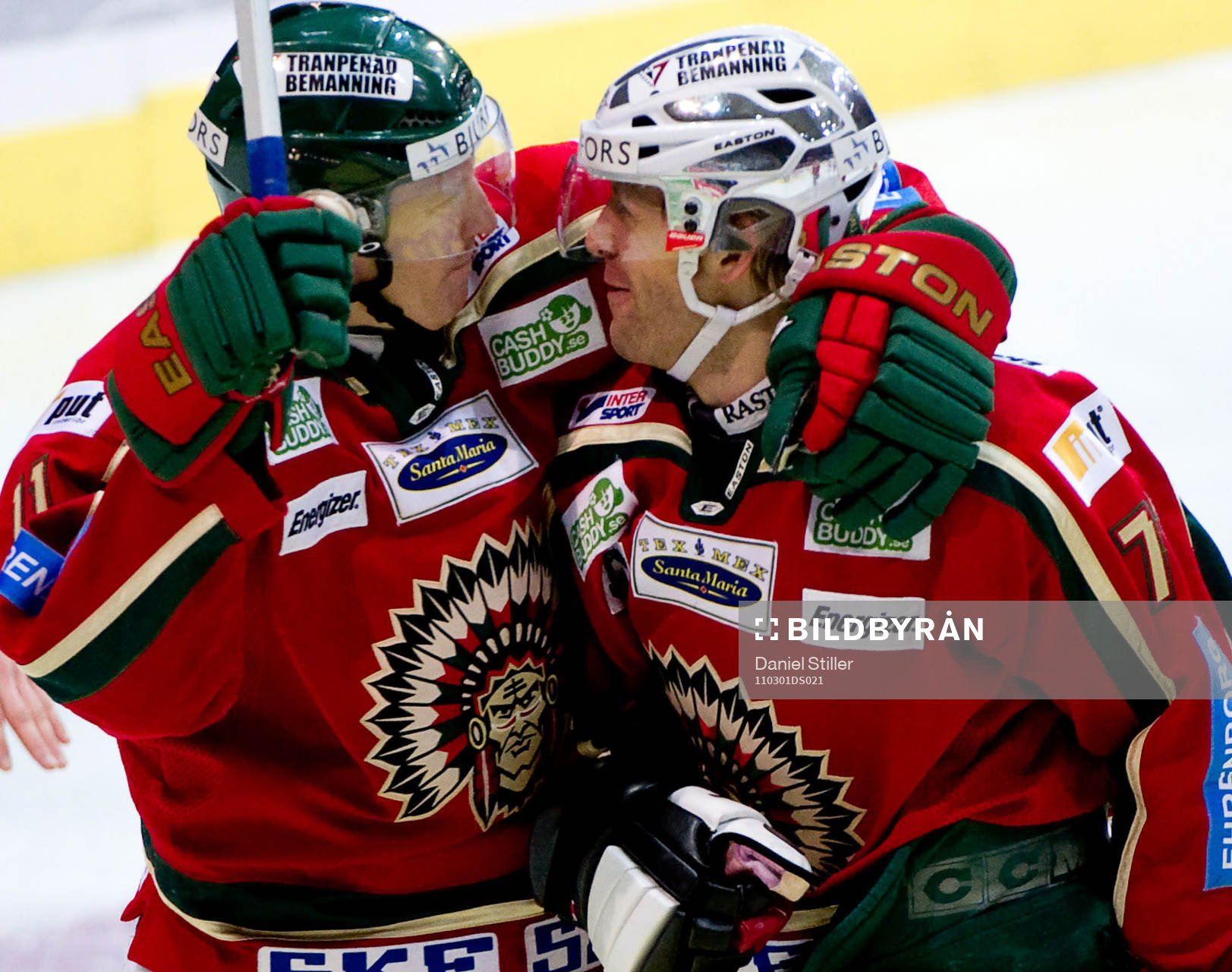 Tomi Kallio, Frölunda, gör 2-0, jubel Per-Johan Axelsson
