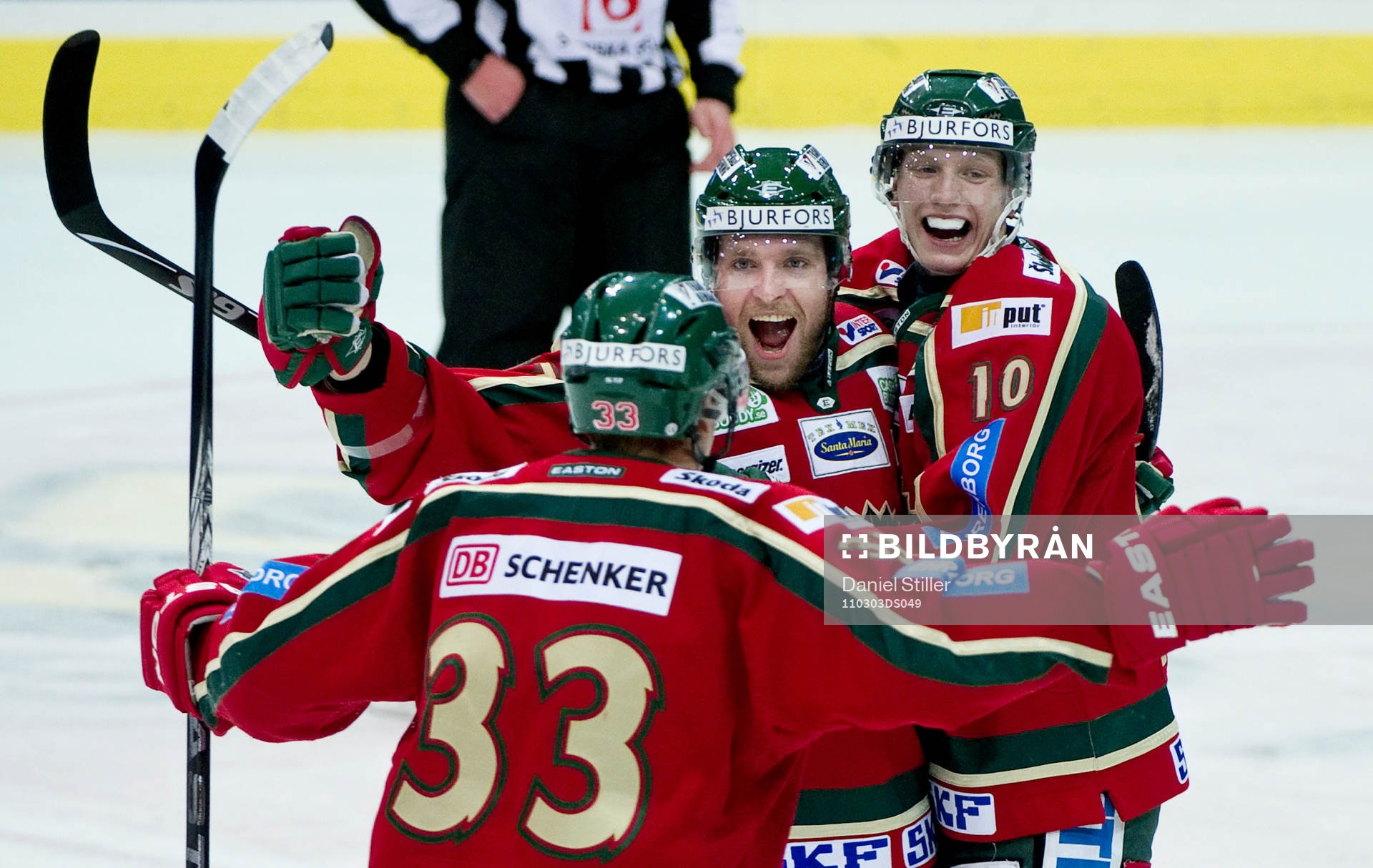 Mikko Mäenpää, Frölunda, gör 2-1, jubel Johan