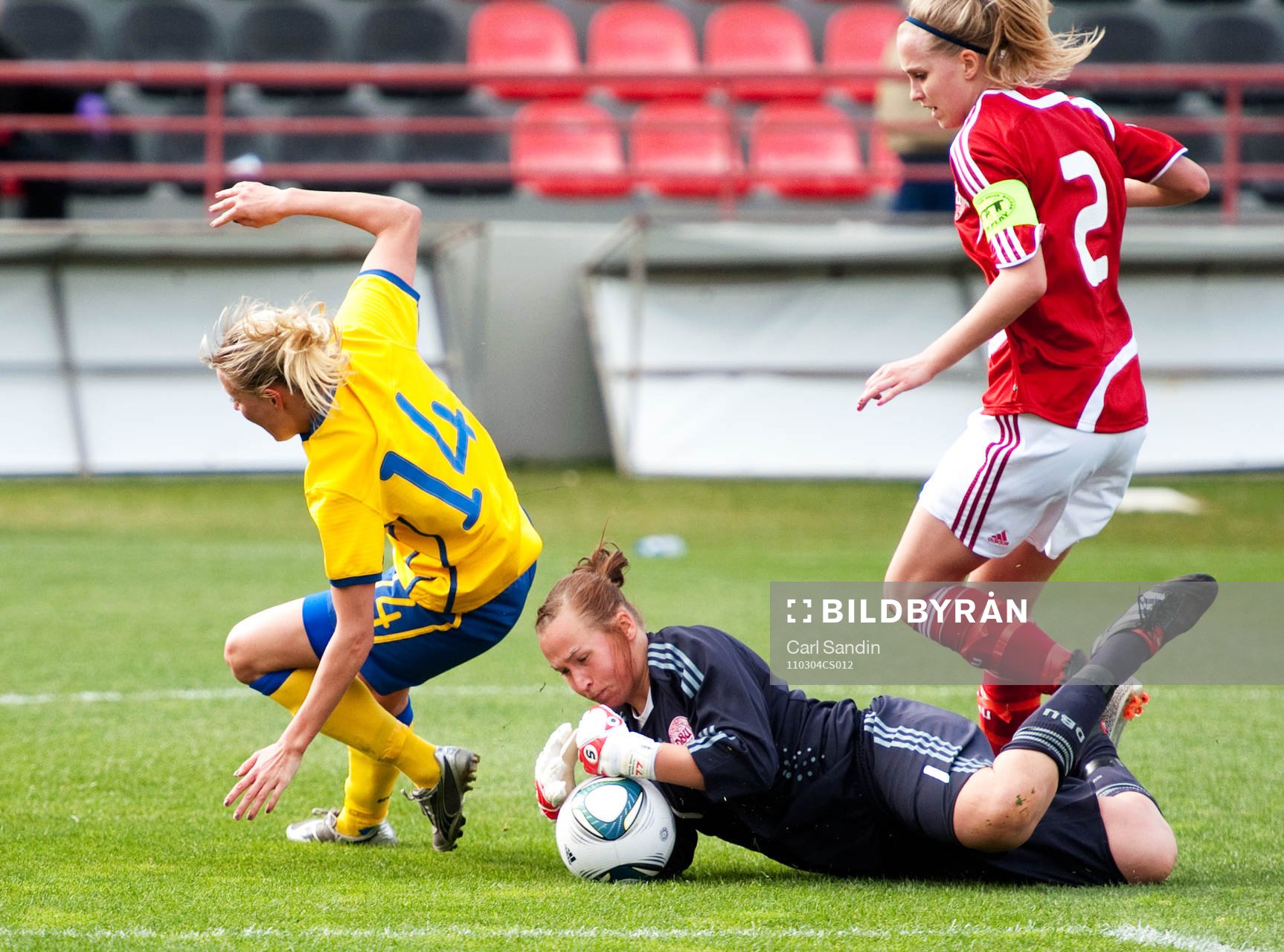 Josefine Öqvist, Sverige, Stina Lykke Petersen, målvakt,