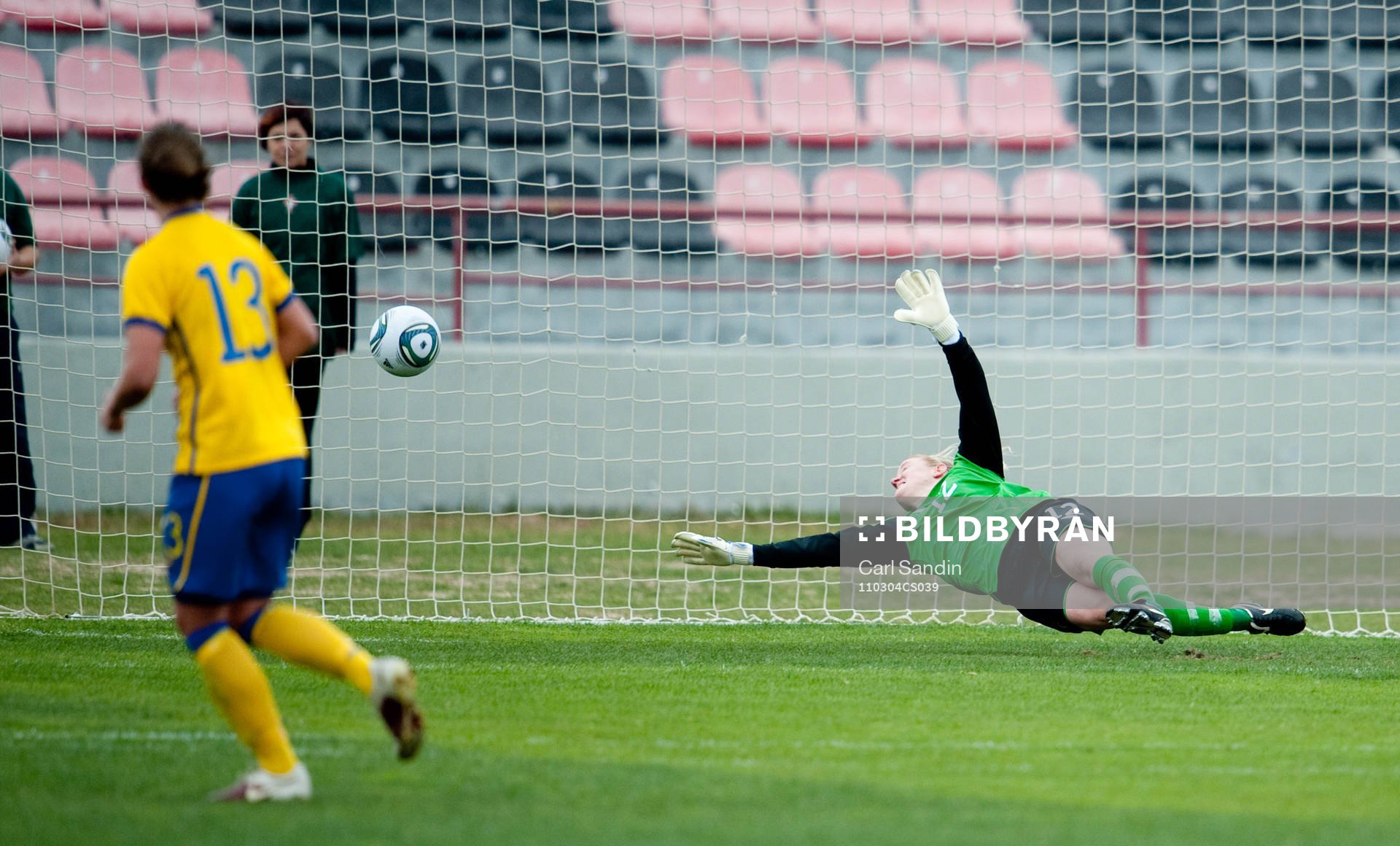 Kristin Hammarström, målvakt, Sverige, 1-1