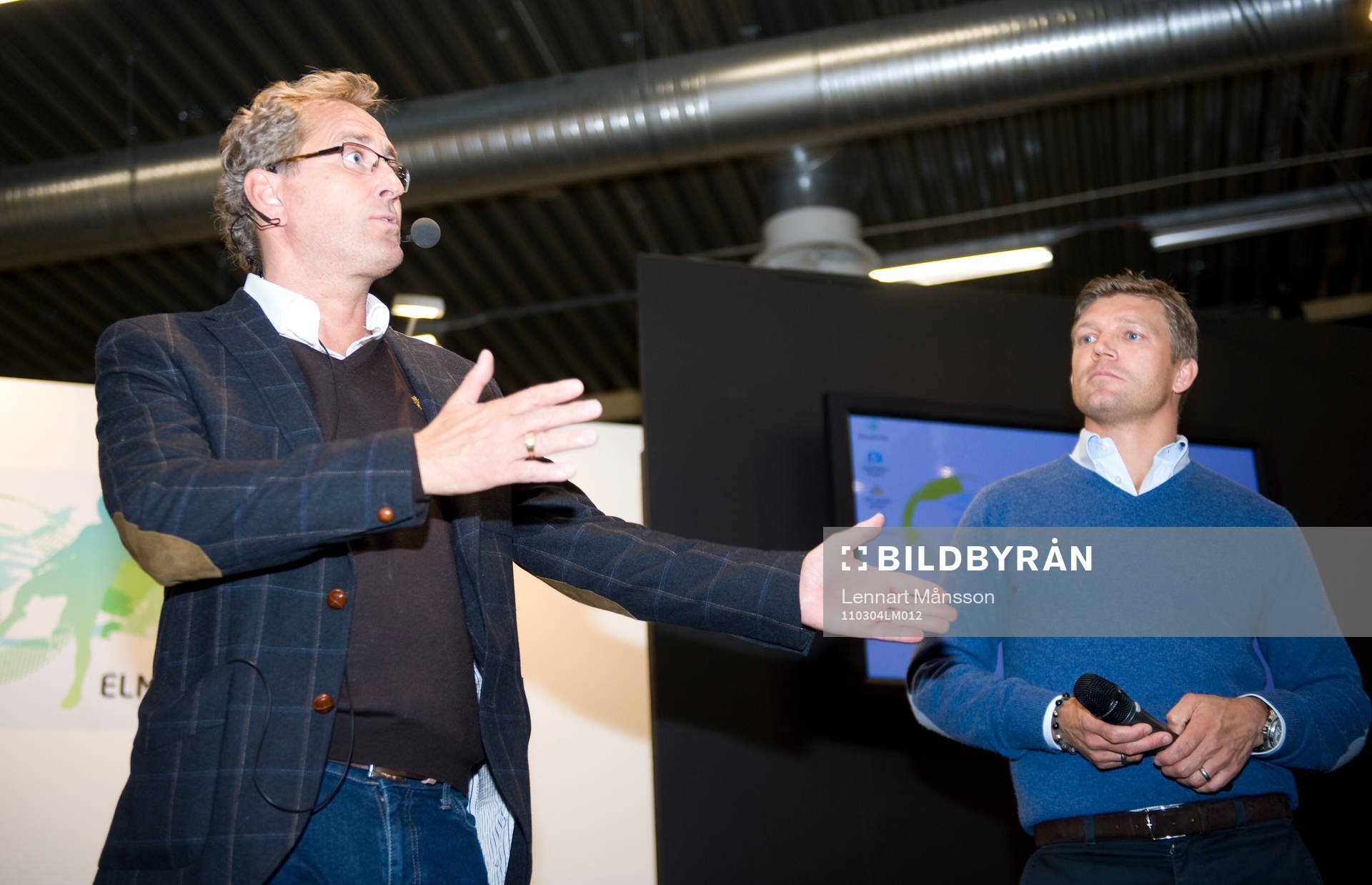 Förbundskapten Erik Hamrén och Marcus Allbäck