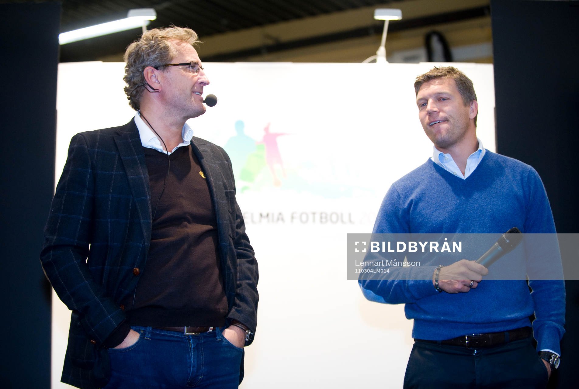 Förbundskapten Erik Hamrén och Marcus Allbäck