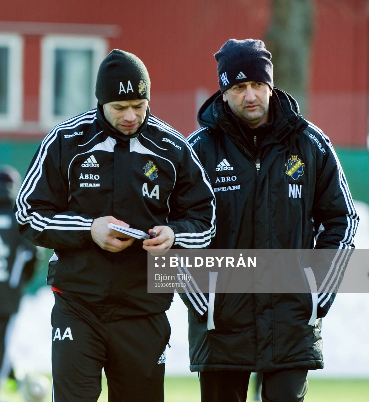 Andreas Alm, tränare och Nebojsa Novakovic, assisterande,