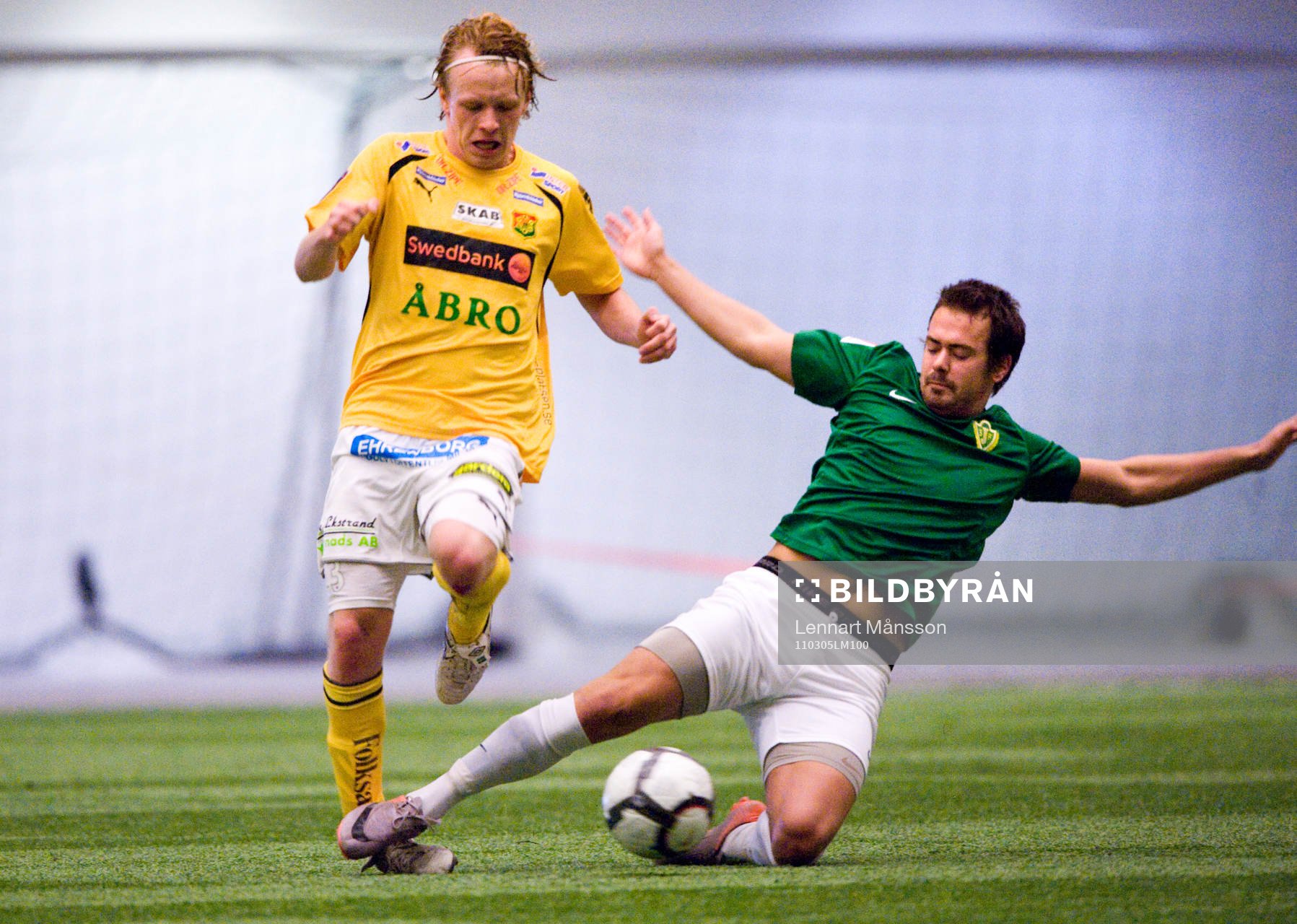 Jesper Florén, Gais, blir fult tacklad och fick utgå