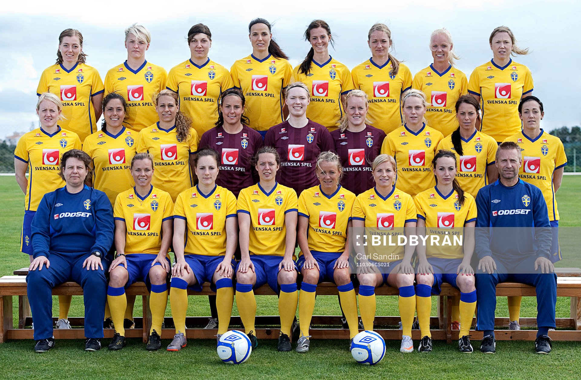 Övre raden från vänster: Linda Sembrant, Nilla Fischer,