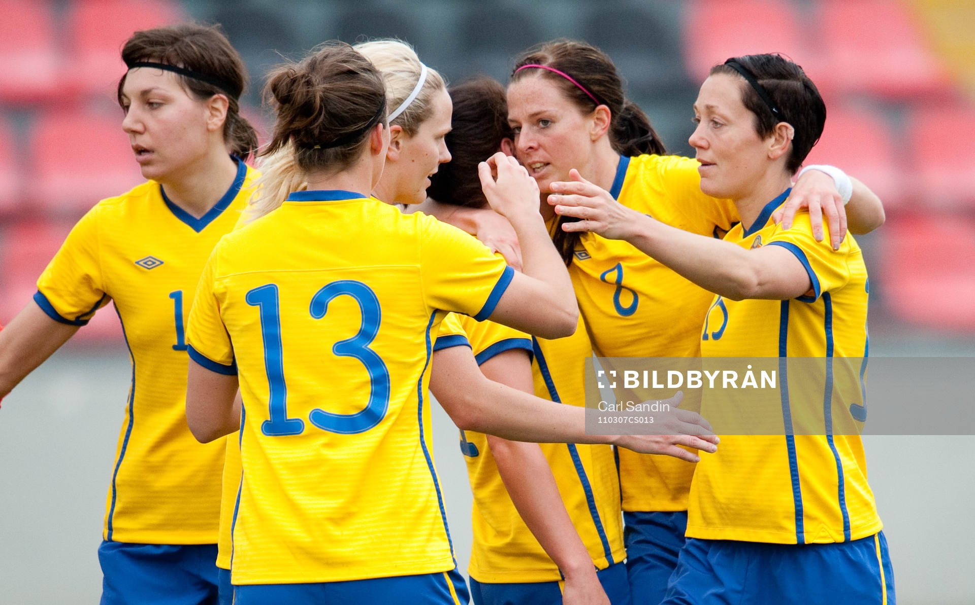 Lotta Schelin, Sverige, jubel.