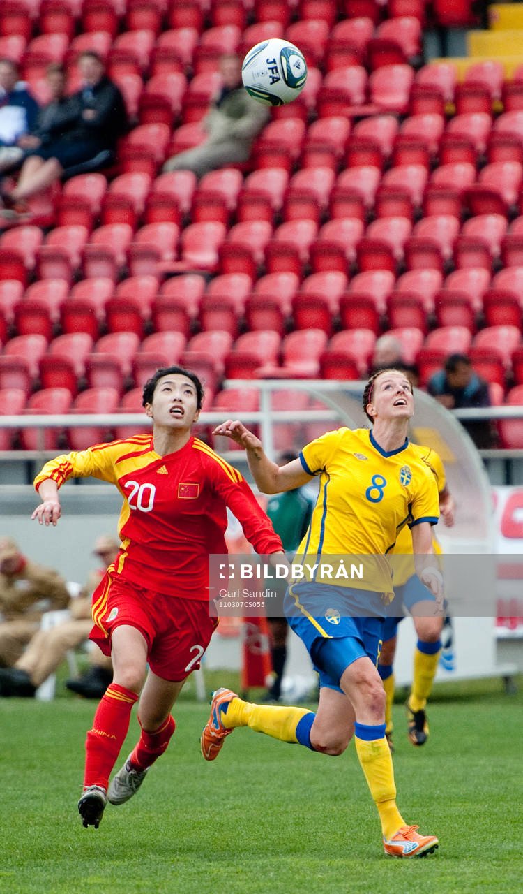Wang Dongni, Kina, Lotta Schelin, Sverige
