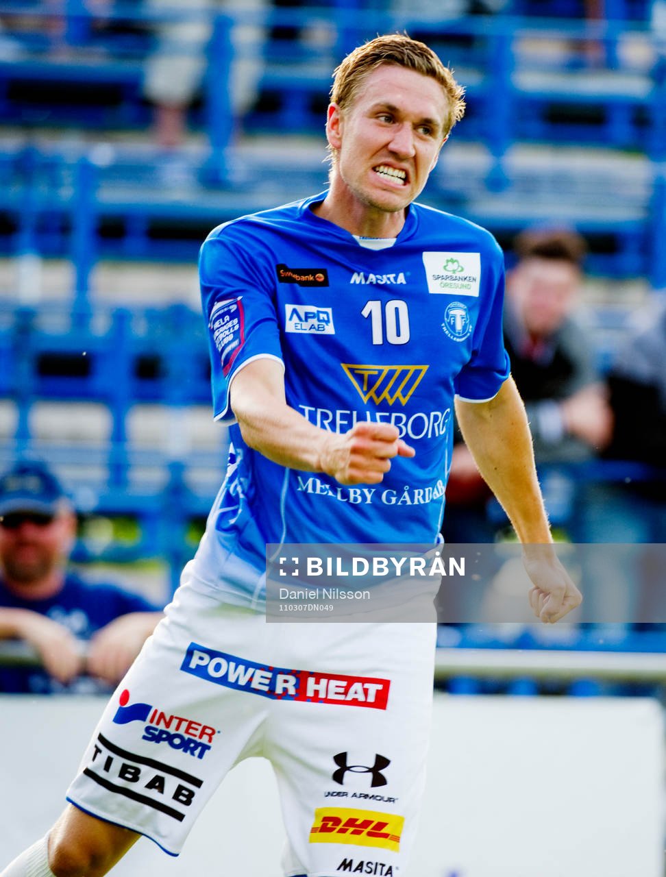 Marcus Pode, Trelleborg gjorde 1-1, jubel