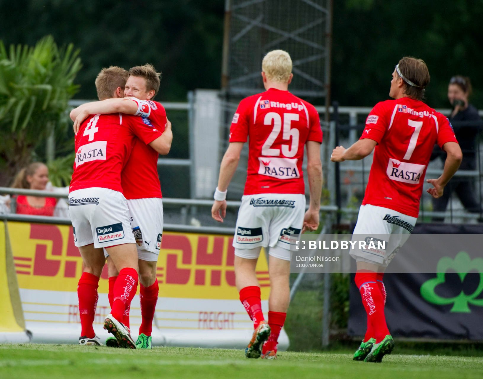 Erik Isralesson, Kalmar har gjort 1-0. Jubel