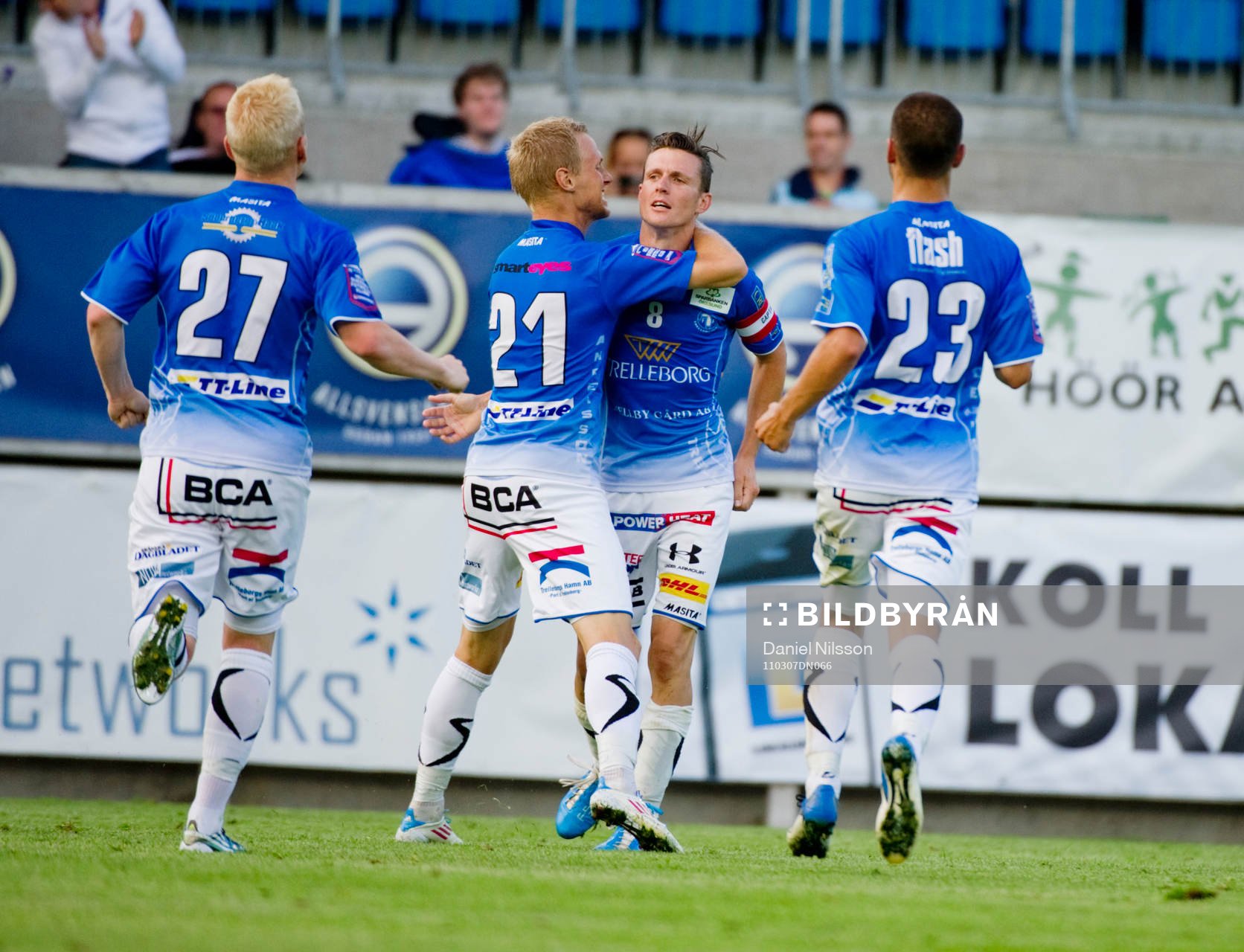 Kristian Haynes, Trelleborg gjorde 2-1 på straff, jubel
