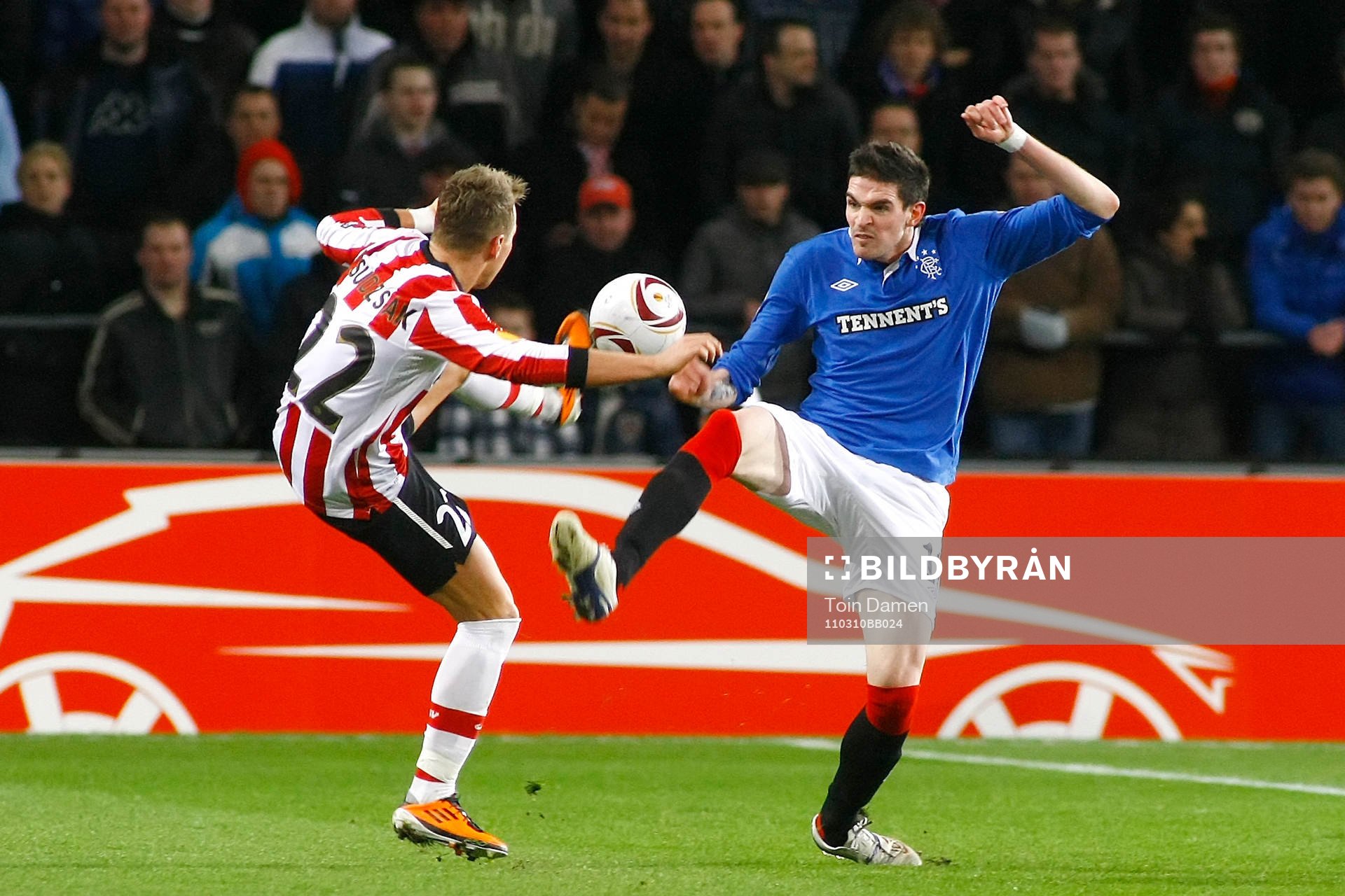 Balasz Dzsudzsak, PSV och Kyle Lafferty, Rangers