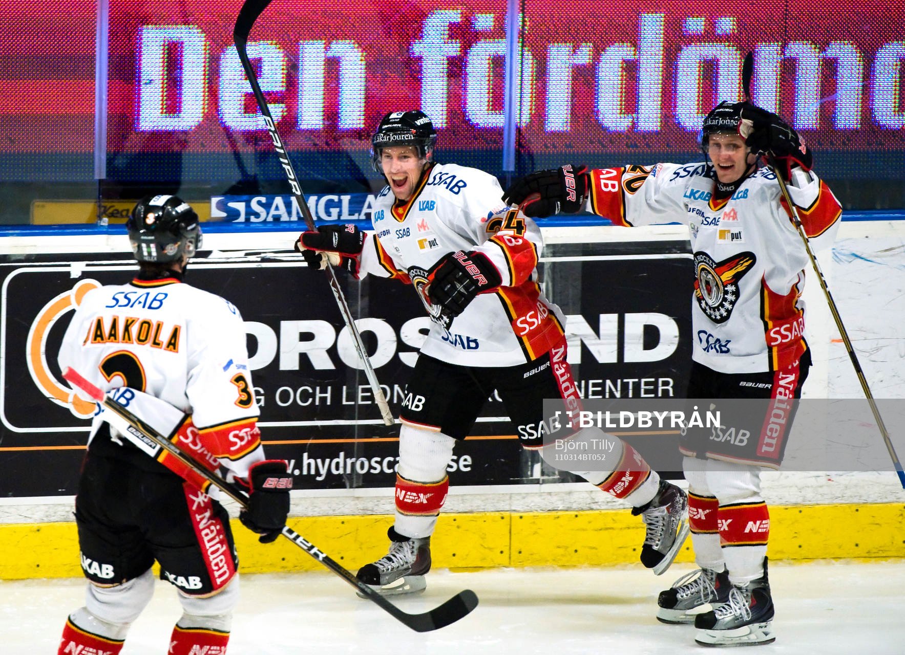 Cam Abbott och Joonas Vihko, Luleå, jubel