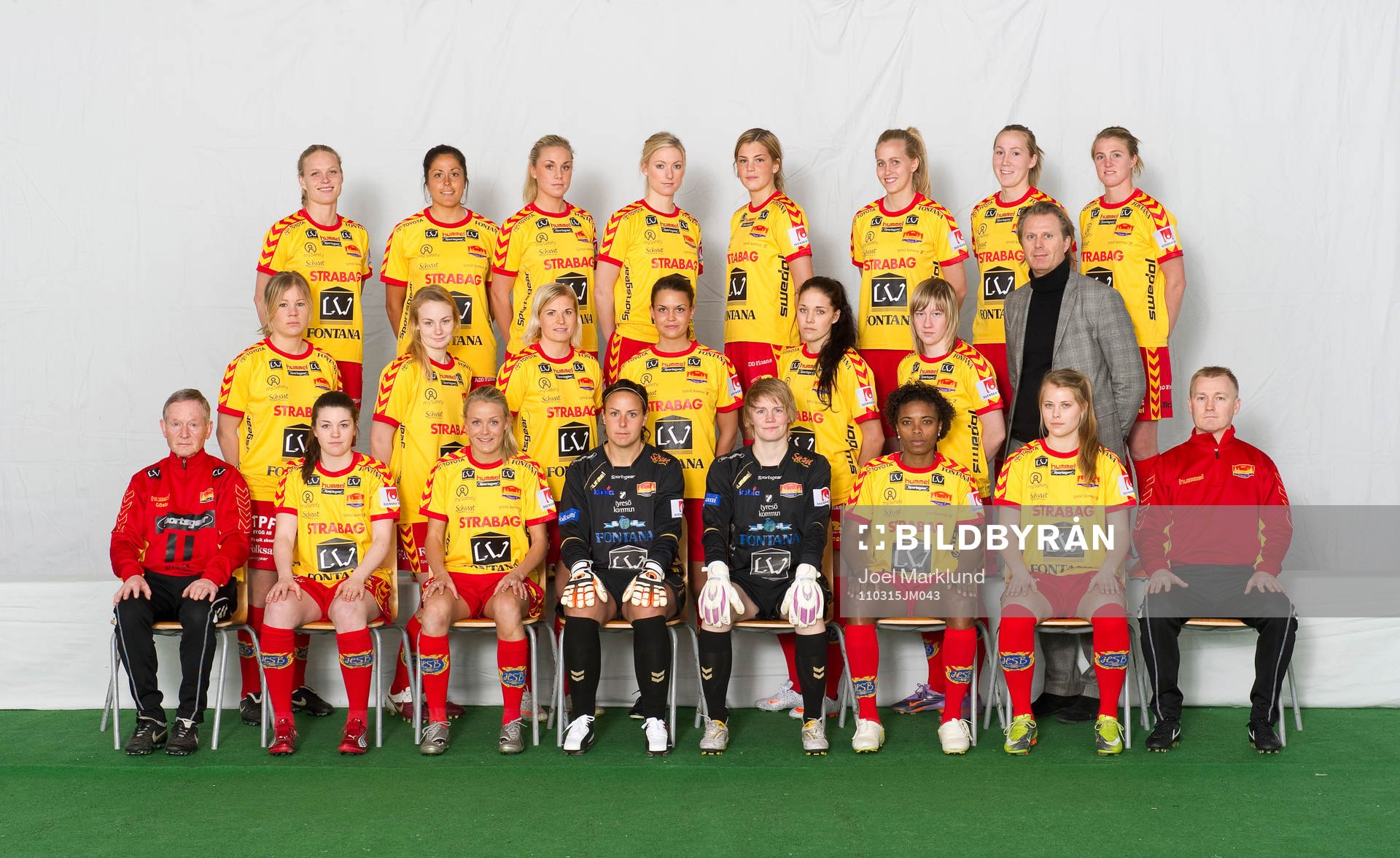 Bakre raden från vänster; Elin Ekblom Bak, Madeleine