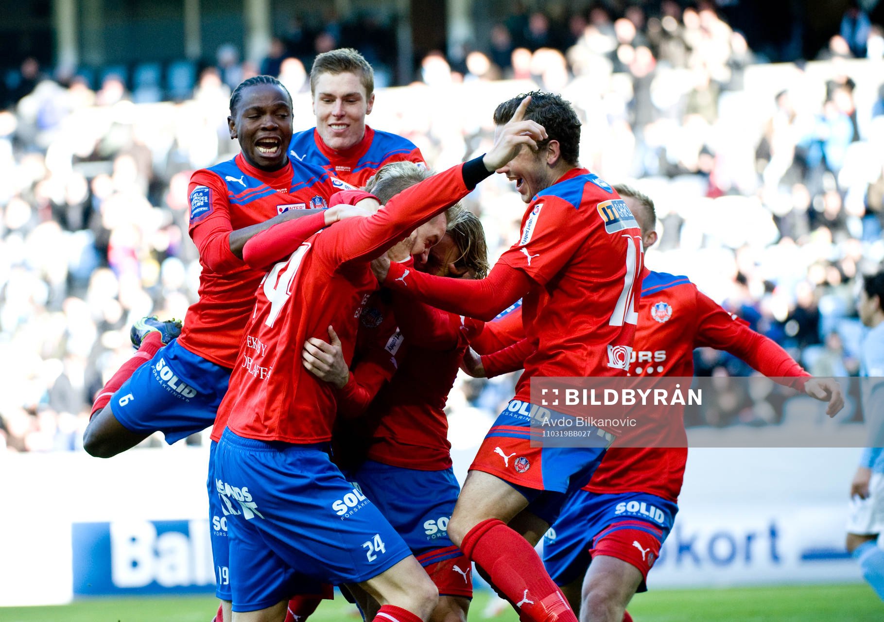 Marcus Nilsson, Erik Sundin, Helsingborg, jubel