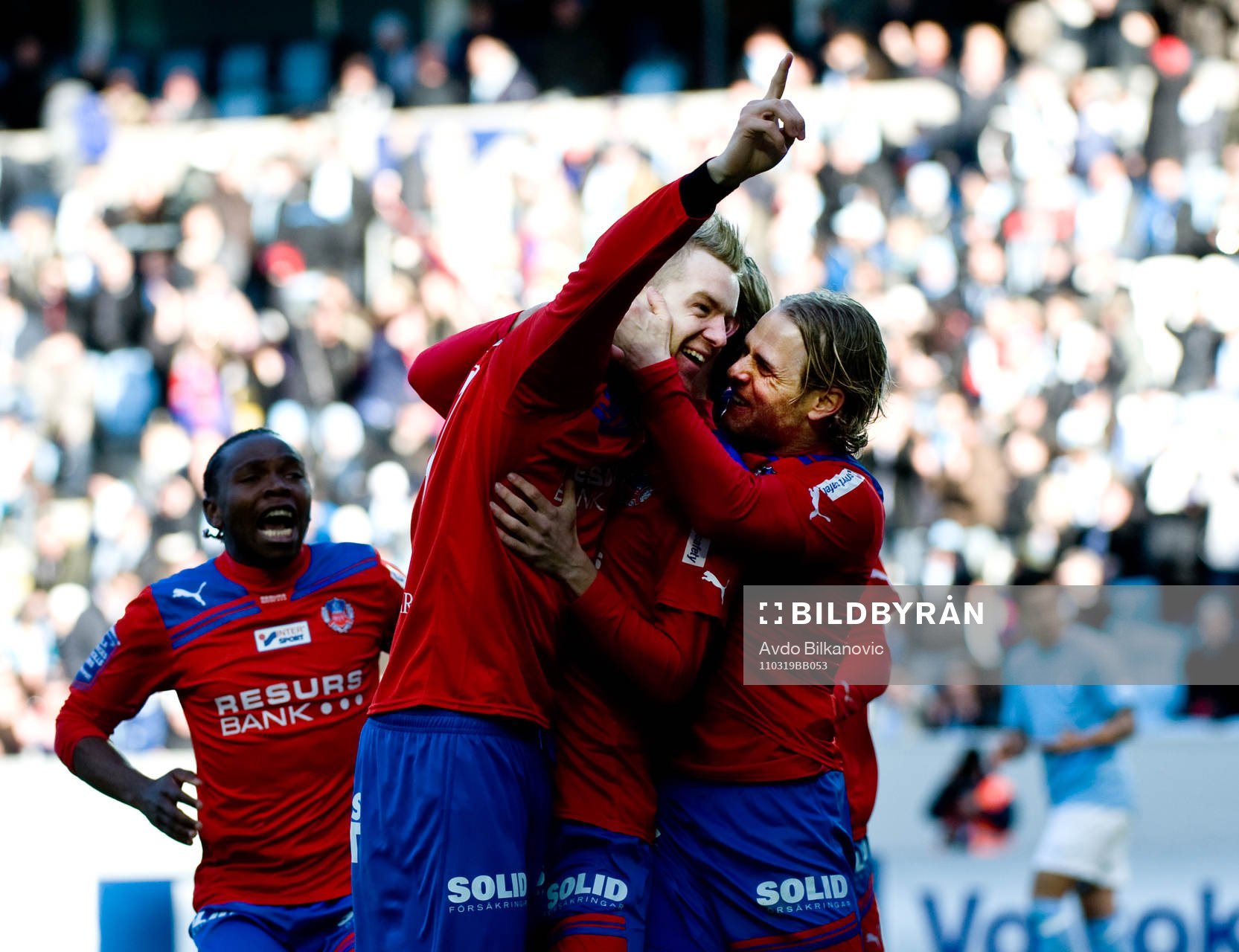 Marcus Nilsson, Erik Sundin, Helsingborg, jubel