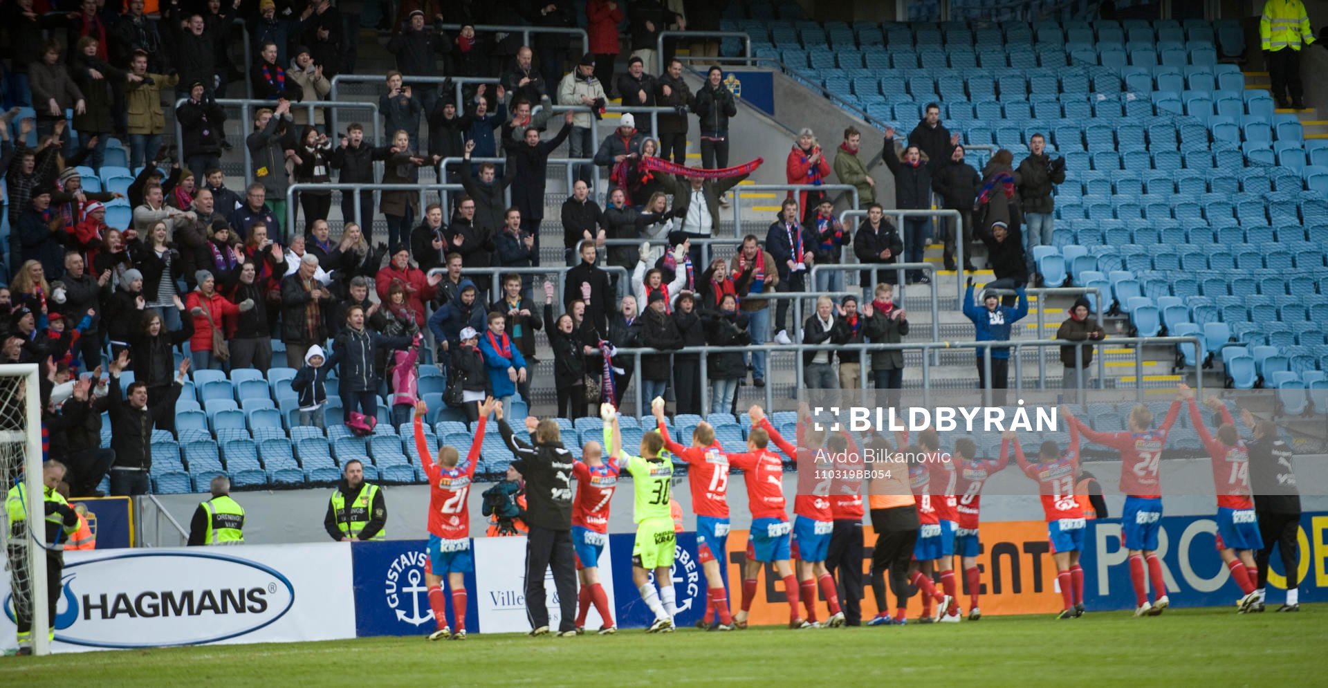 Helsingborg, Supercupen vinnare 2011, jubel, tackar publiken