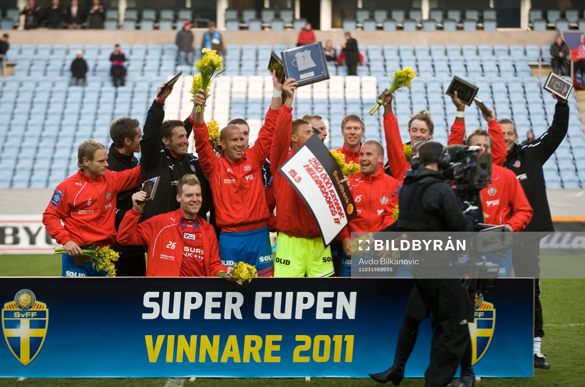 Helsingborg, Supercupen vinnare 2011, jubel