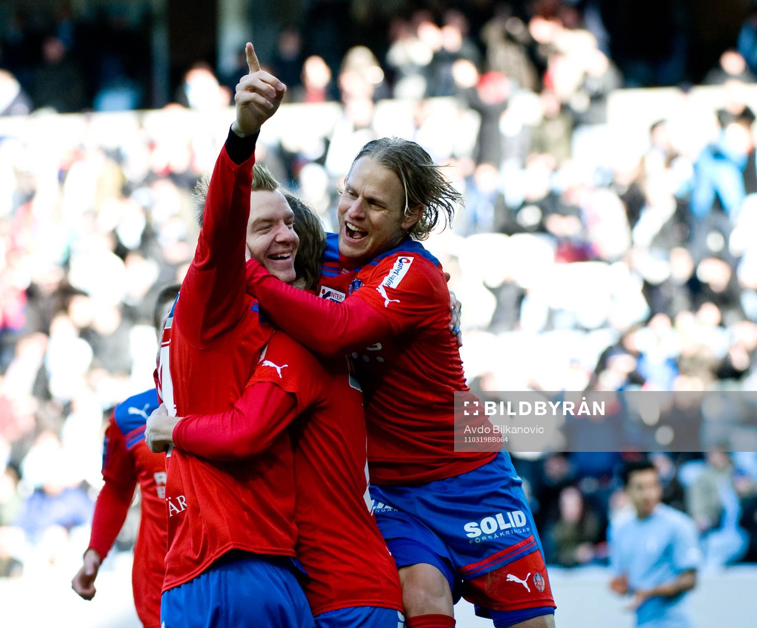 Marcus Nilsson, Erik Sundin, Helsingborg, jubel