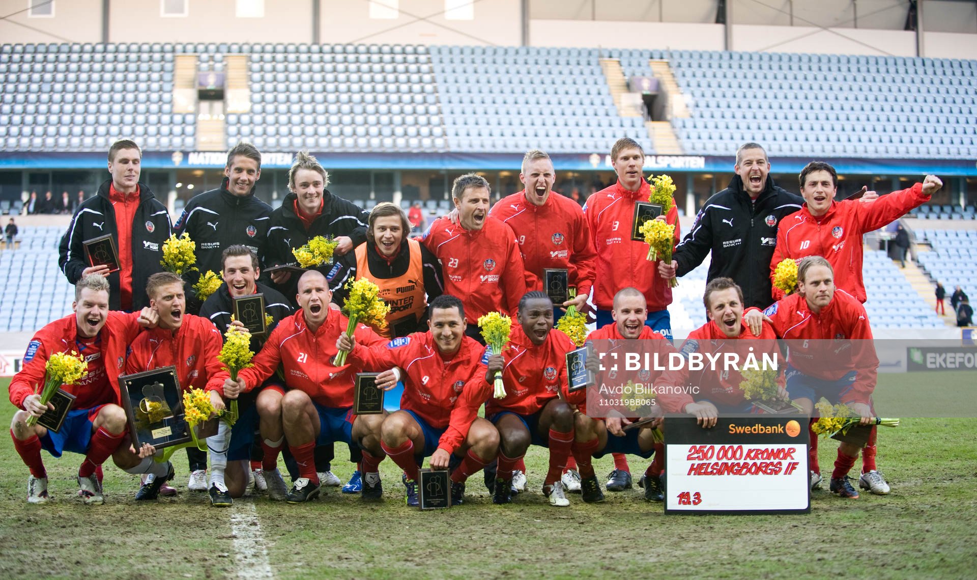 Helsingborg, Supercupen vinnare 2011, jubel