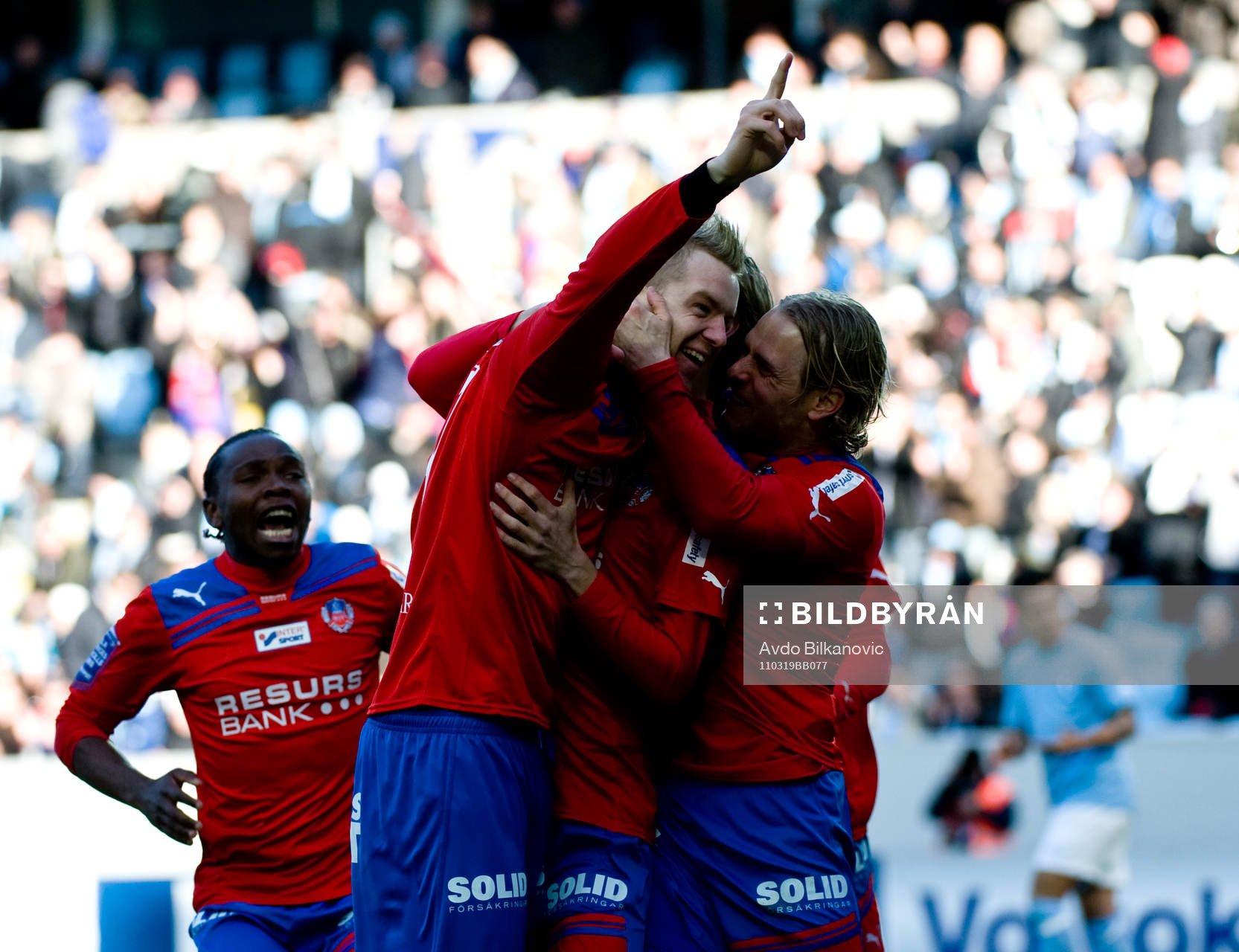 Marcus Nilsson, Erik Sundin, Helsingborg, jubel